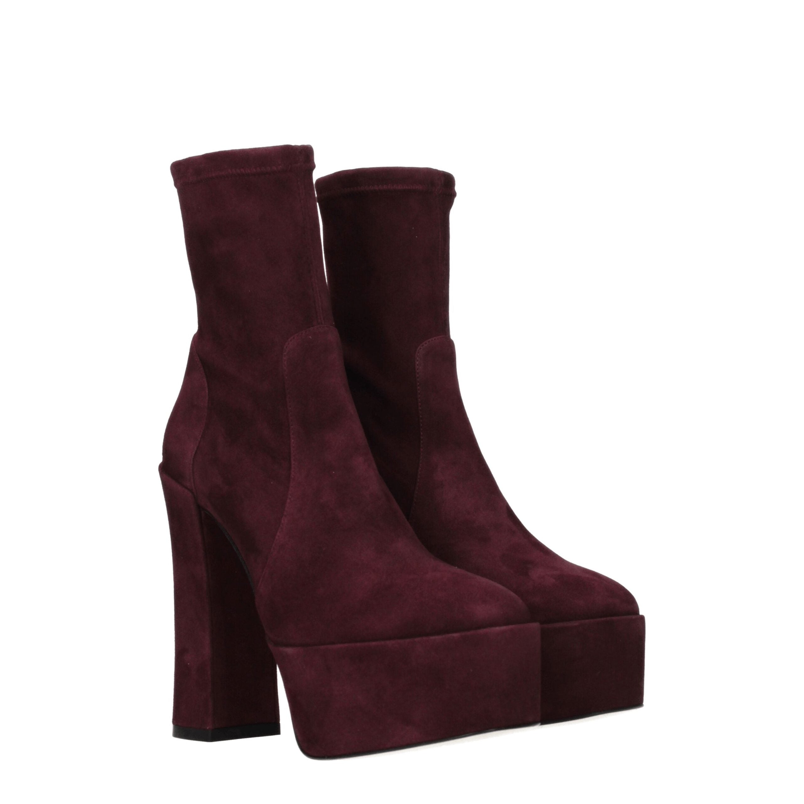 Bottines Stuart Weitzman violettes