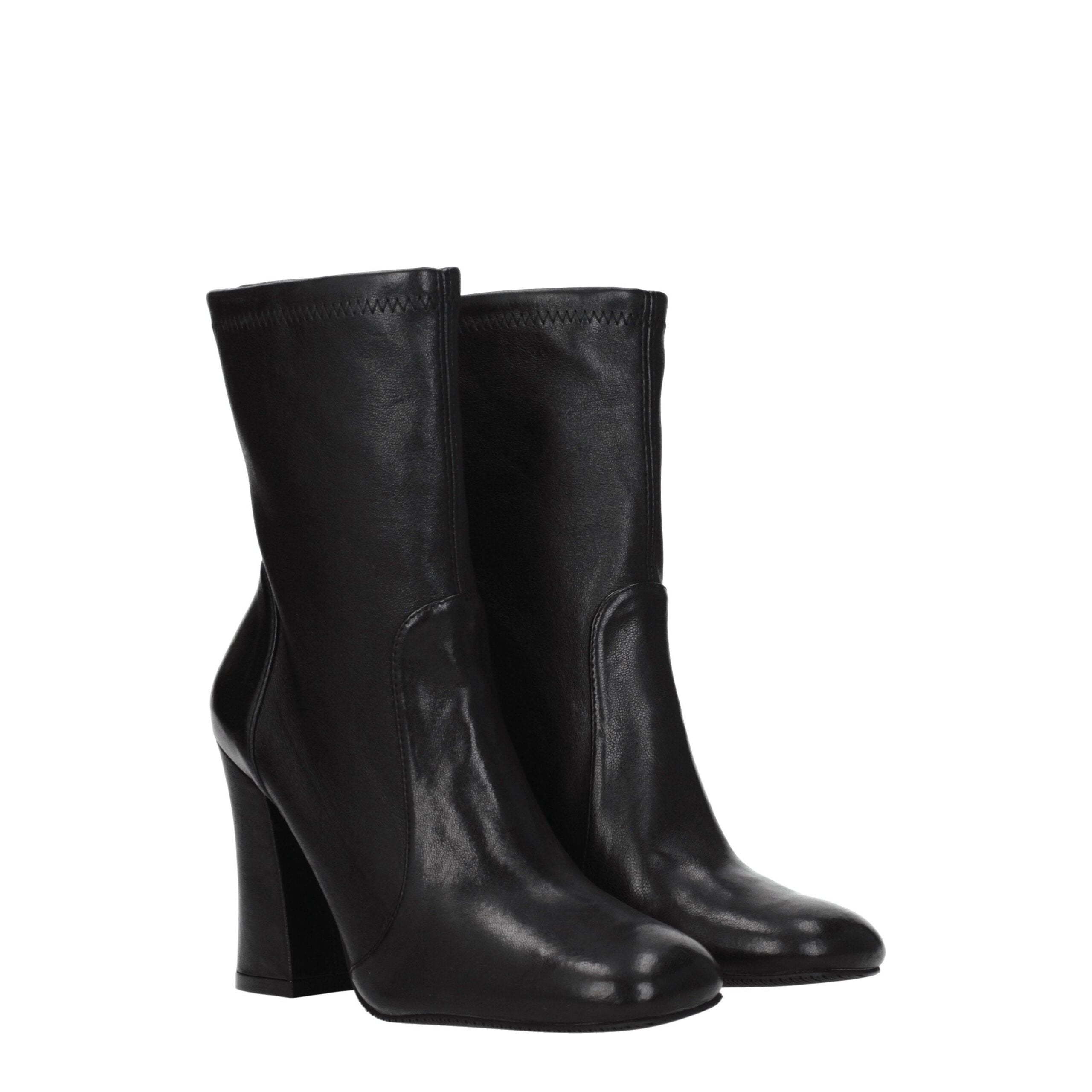 Bottines Stuart Weitzman CURVEBLOCK noires