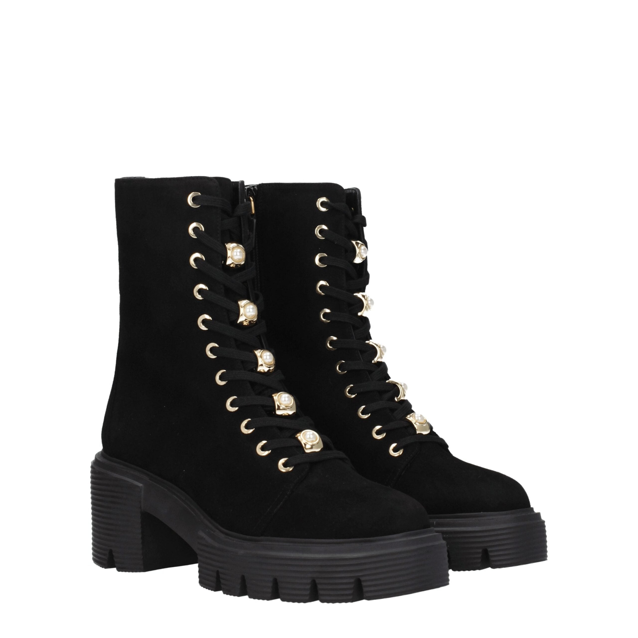 Bottines Stuart Weitzman SOHOPEARLS noires