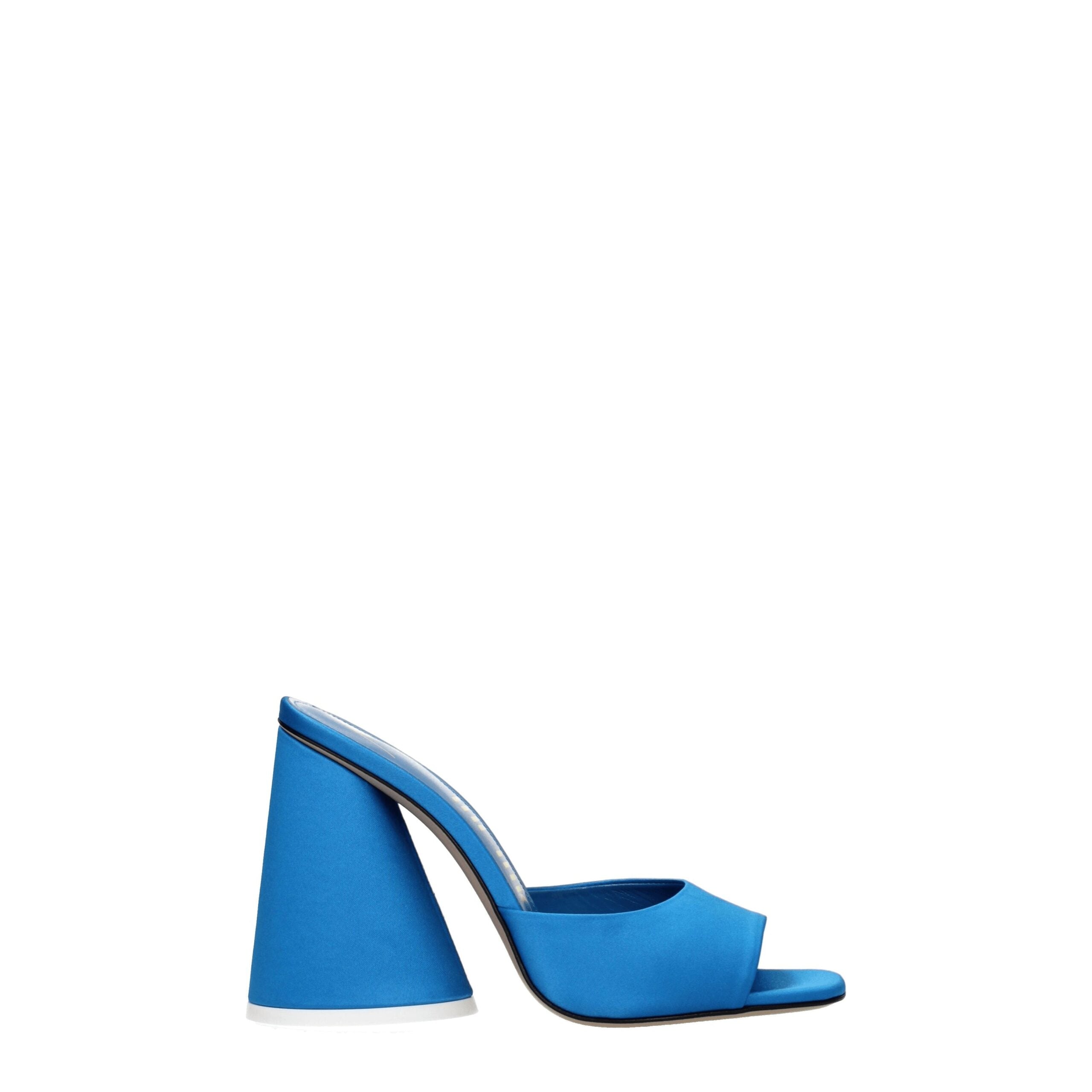 Sandales The Attico satin turquoise