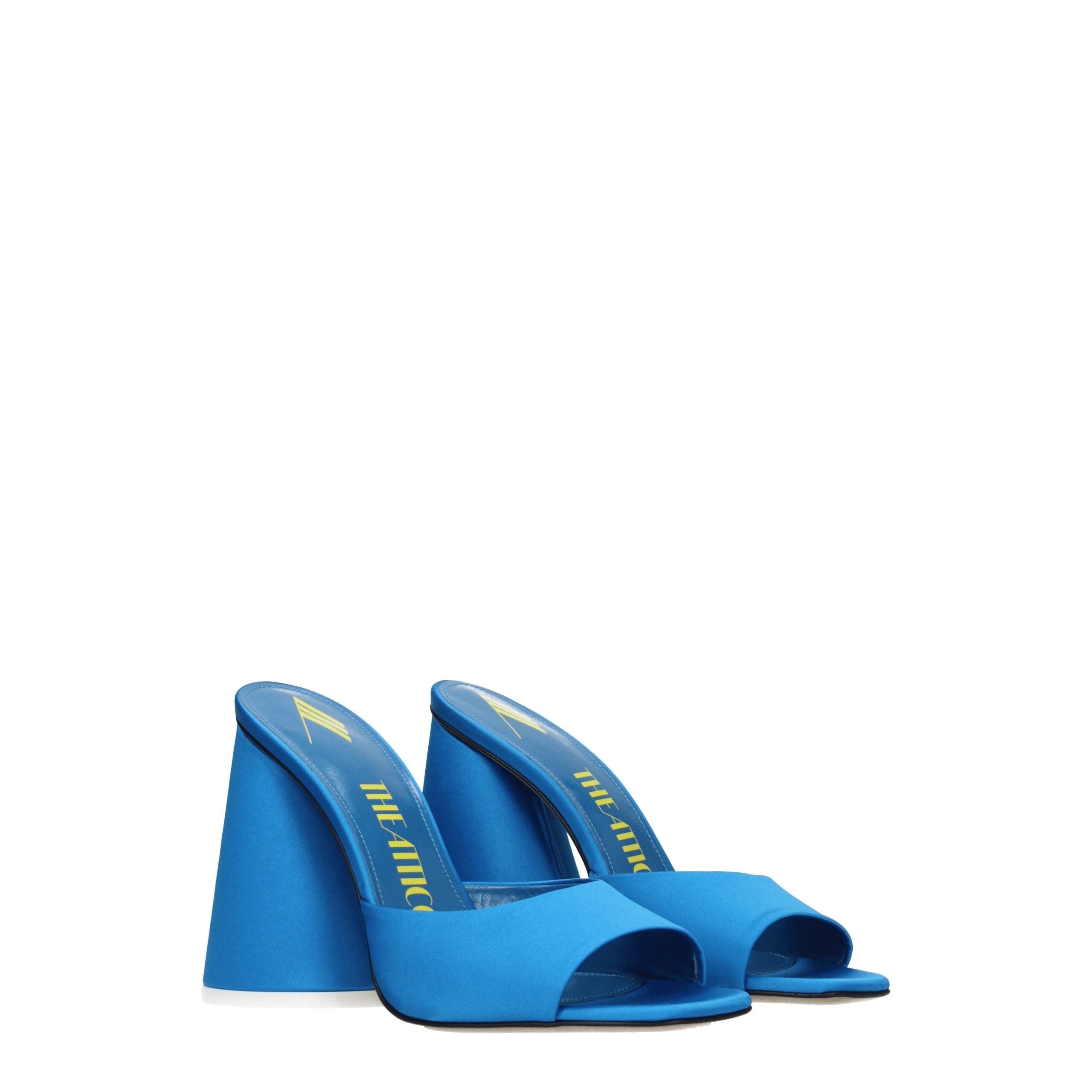 Sandales The Attico satin turquoise