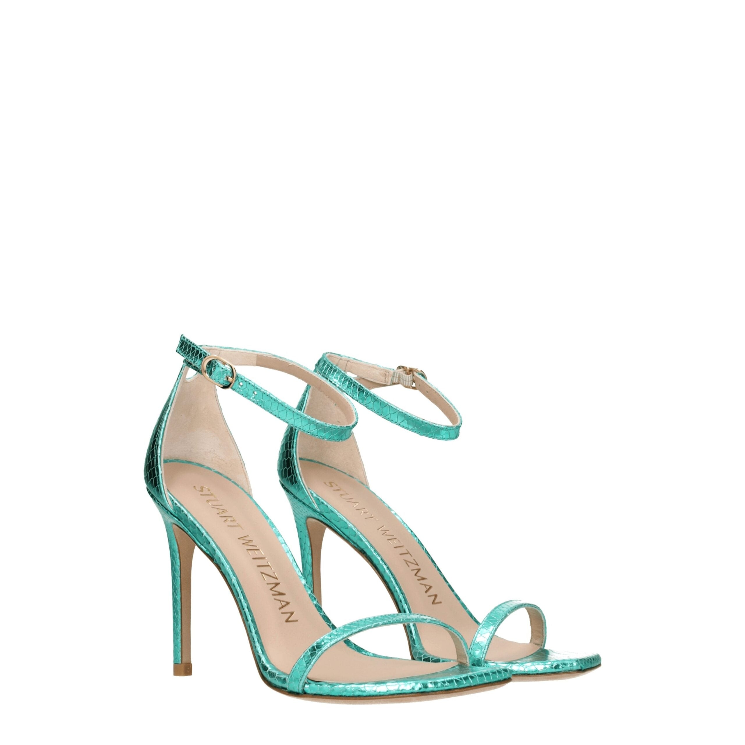 Sandales Stuart Weitzman NUDISTCURVE vertes