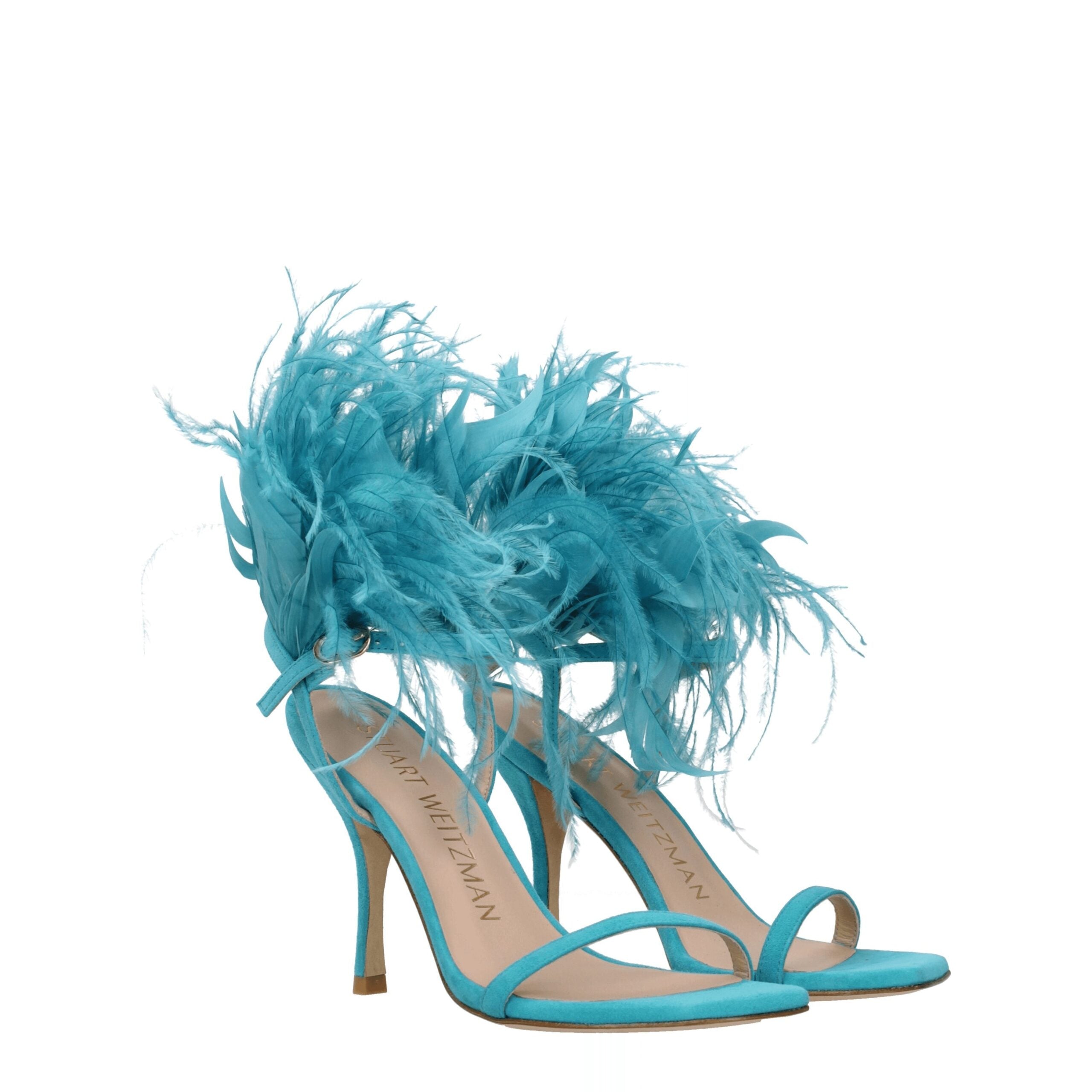 Sandales Stuart Weitzman PLUME vertes
