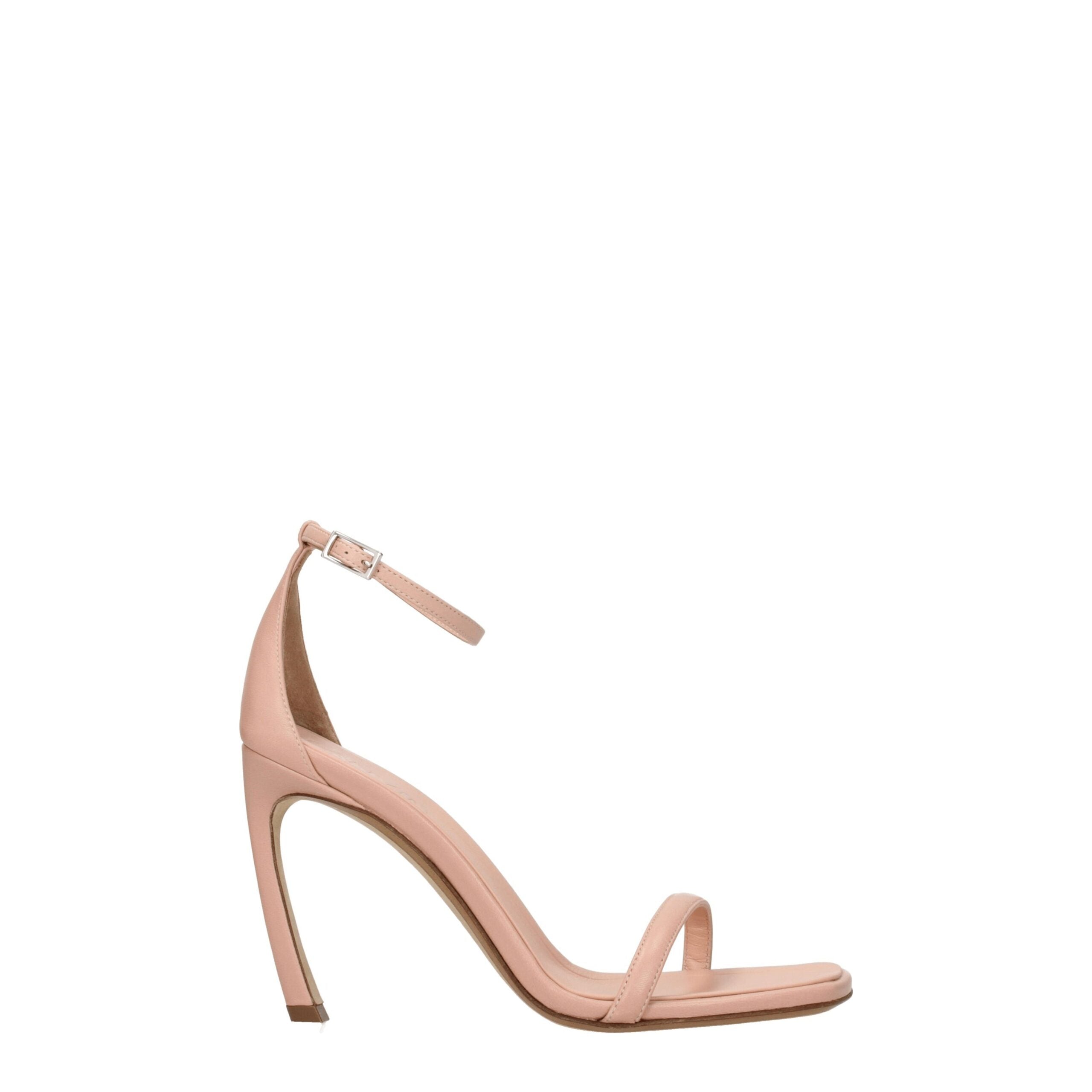 Sandales Lanvin en cuir rose