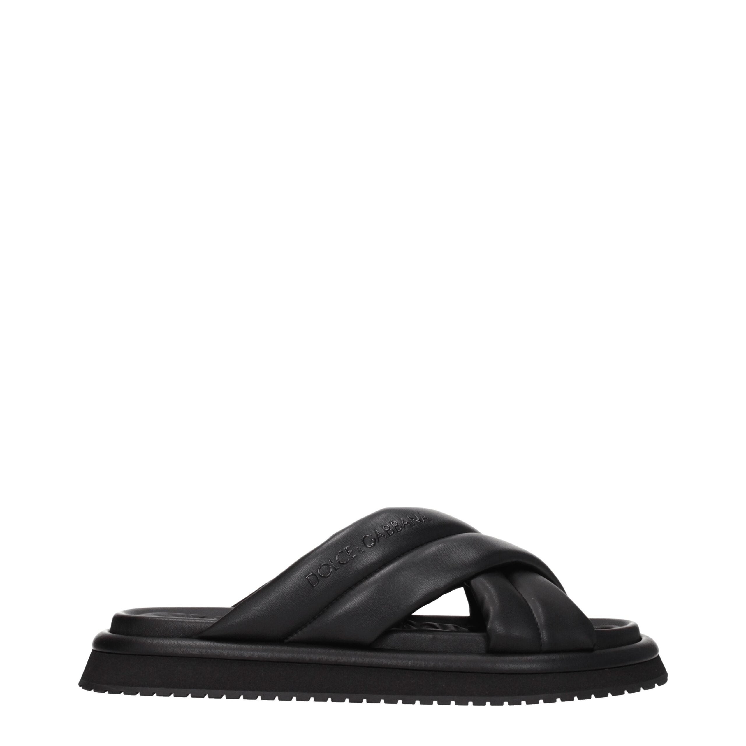 Sandales Dolce&Gabbana A80329AD43780999 noires