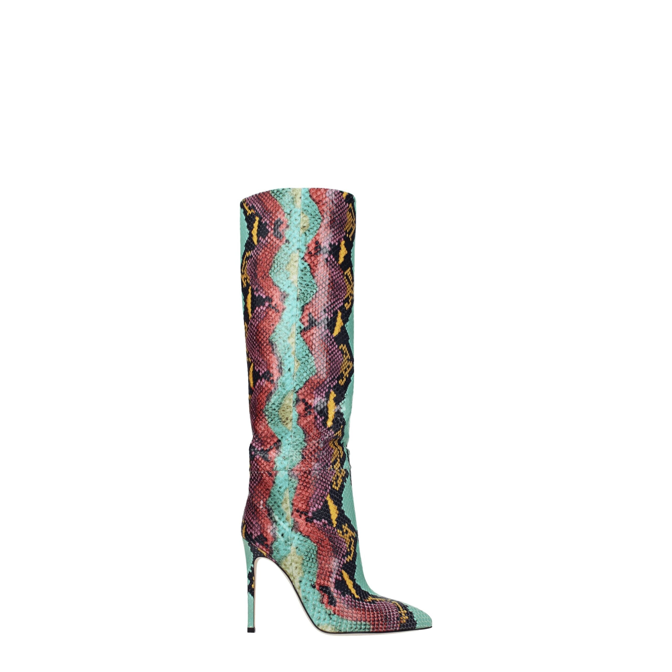 Bottines Paris Texas Python multicolores