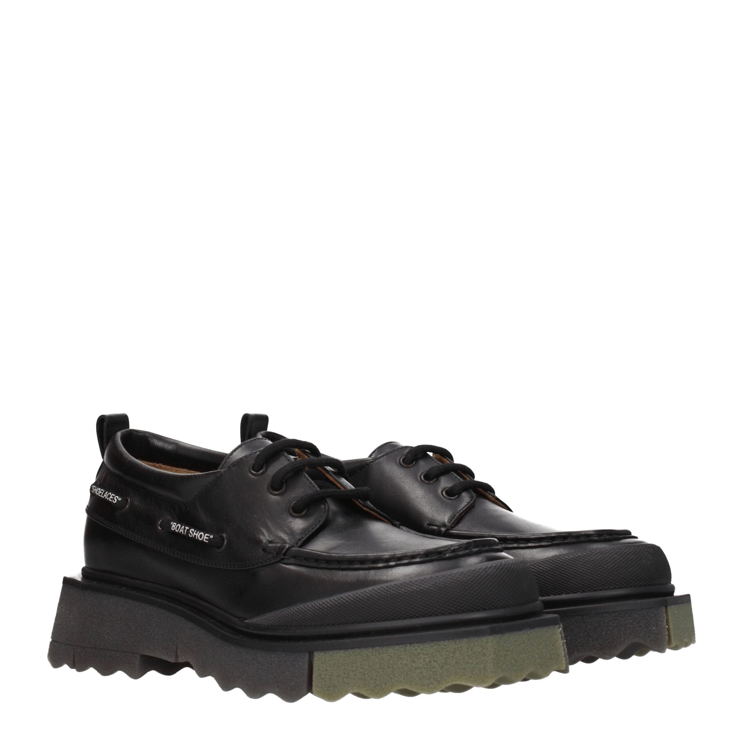 Loafers Off-White en cuir noirs