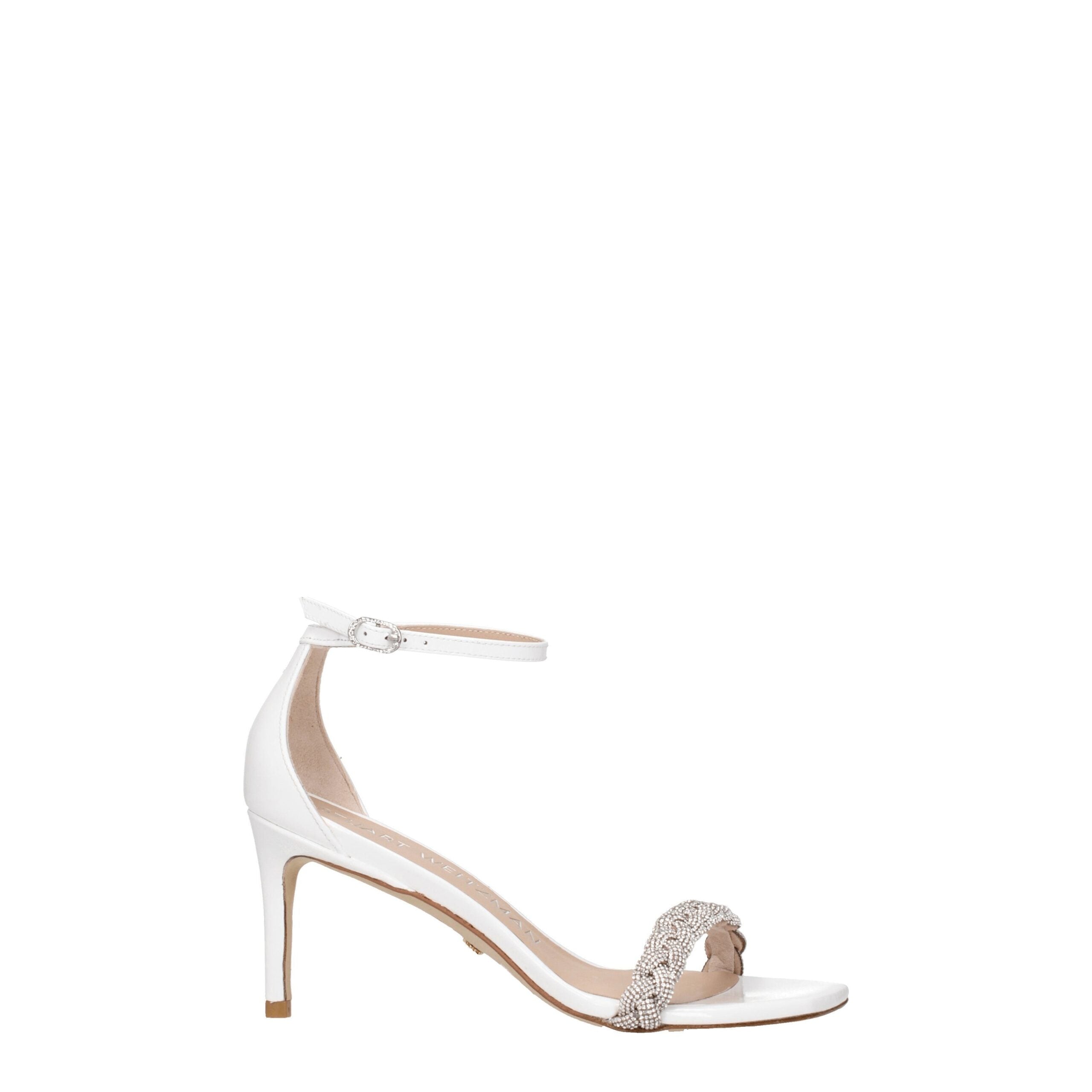 Sandales Stuart Weitzman NUDISTCURVE blanches