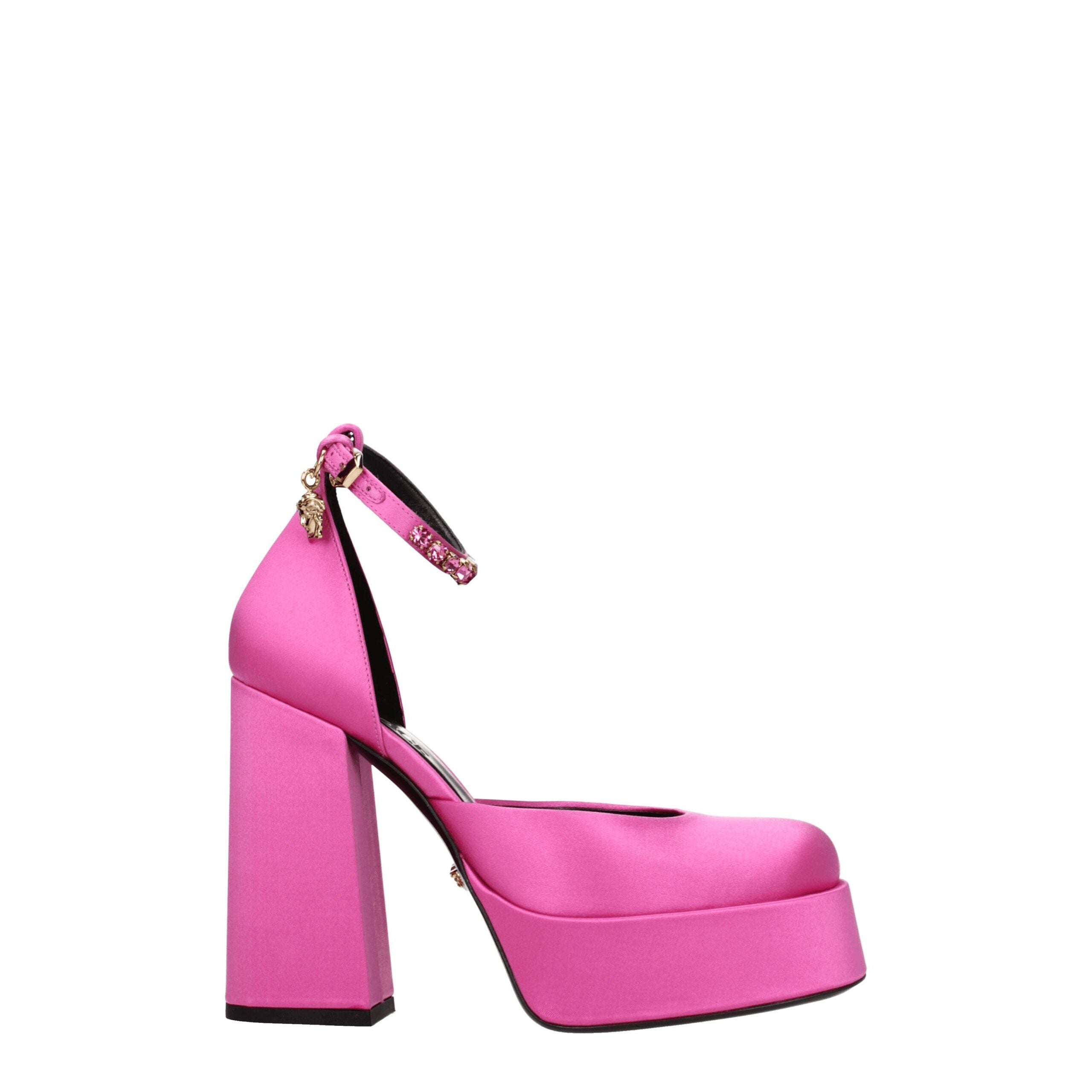Sandales Versace à talons roses