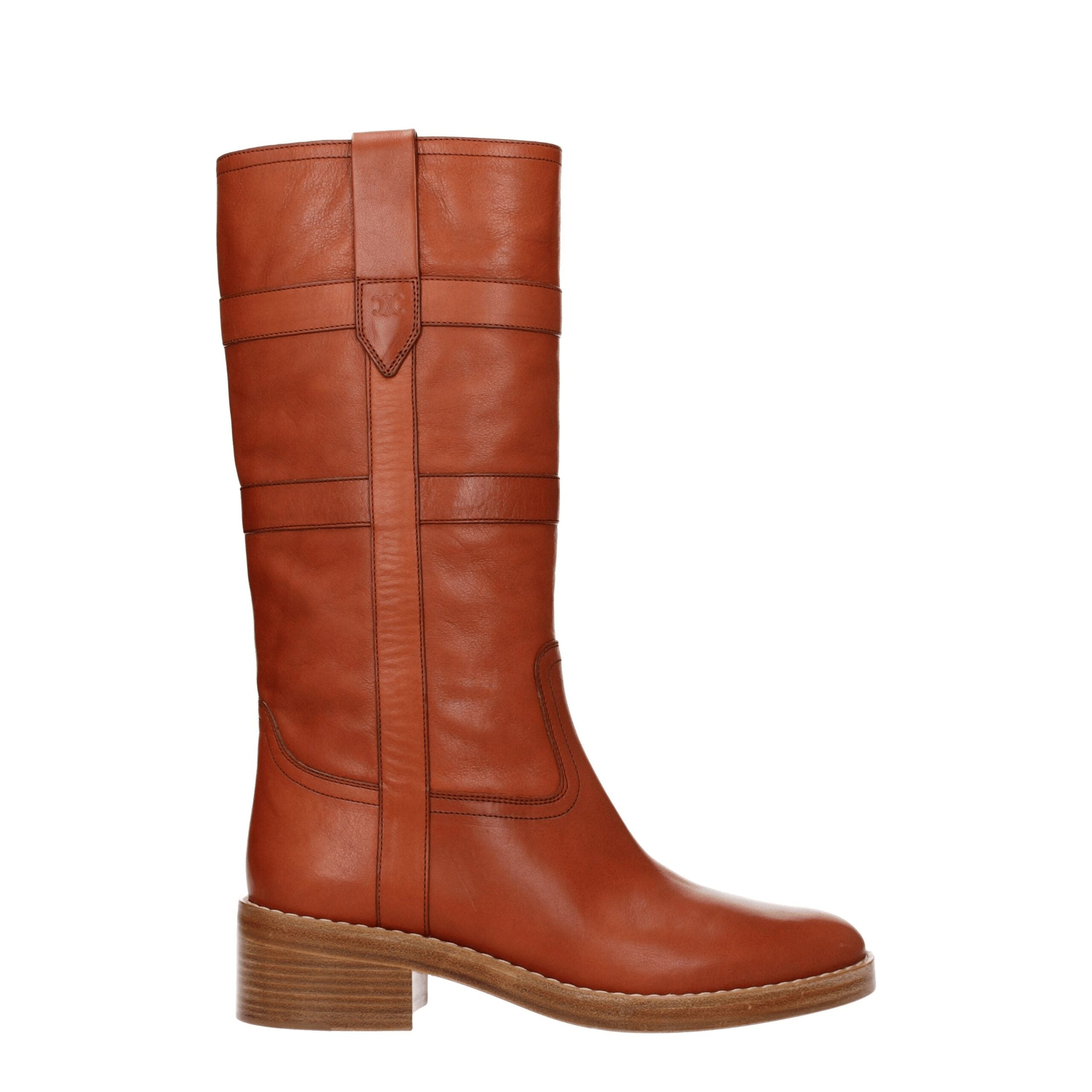 Bottines Celine vintage brunes