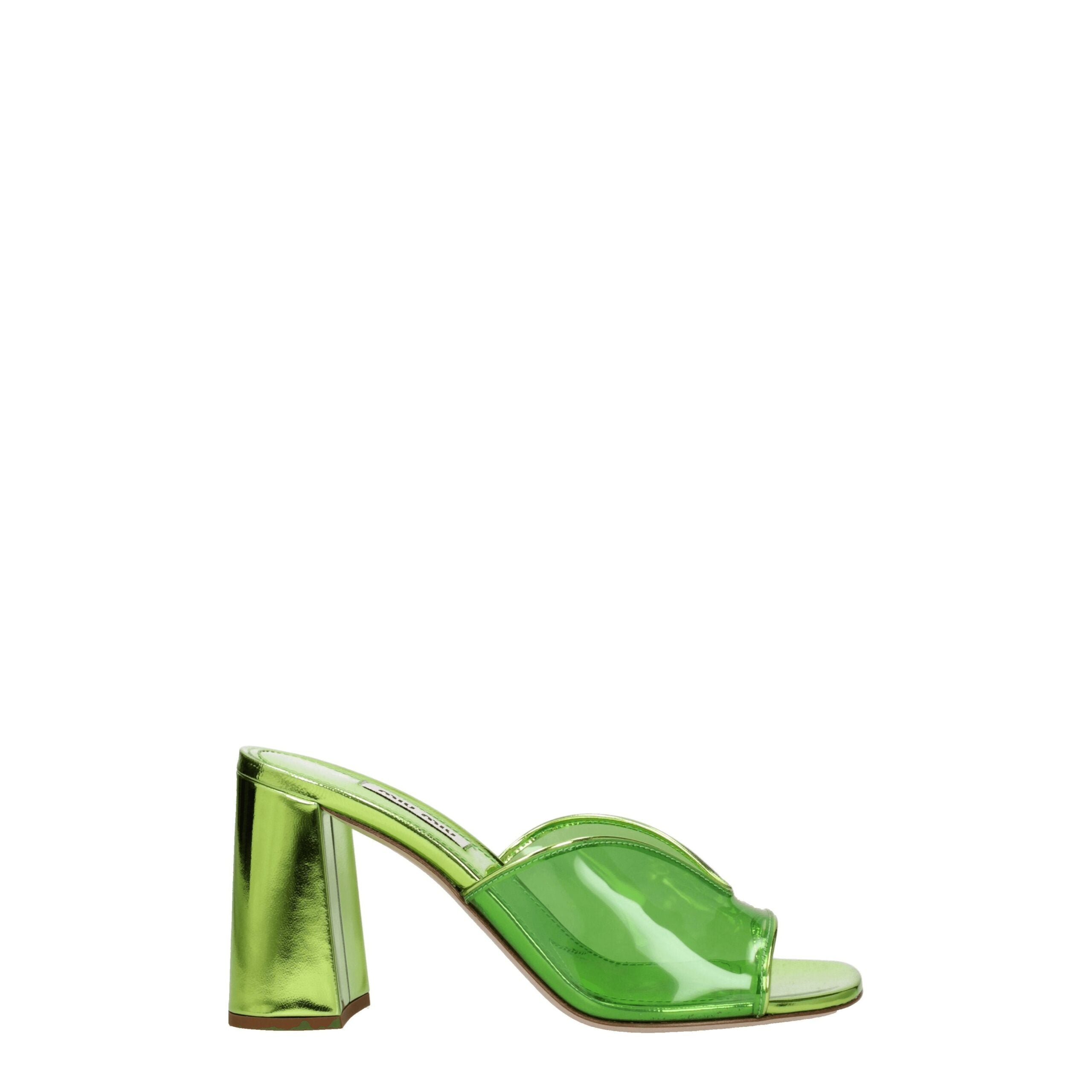 Sandales Miu Miu vertes