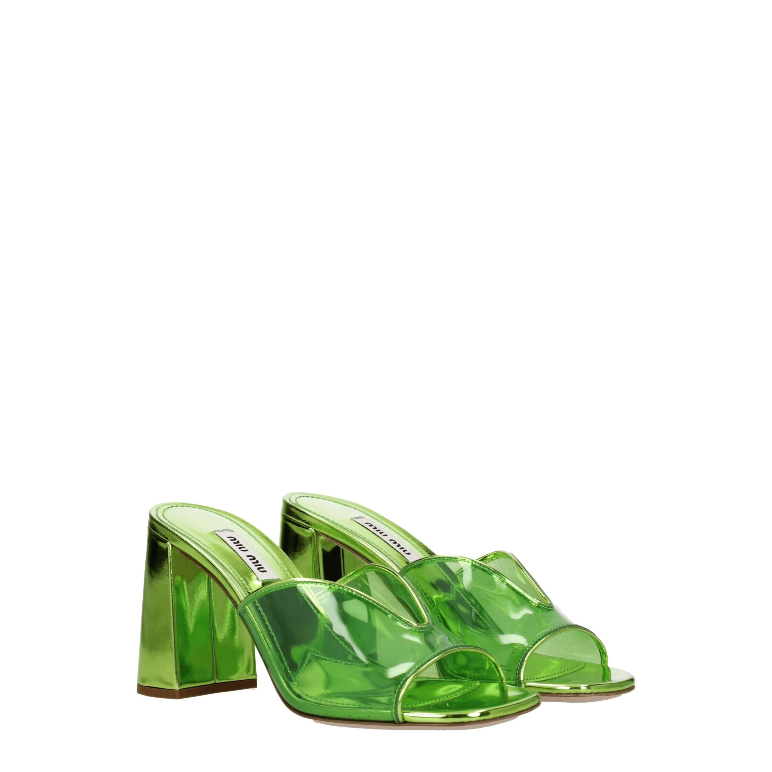Sandales Miu Miu vertes