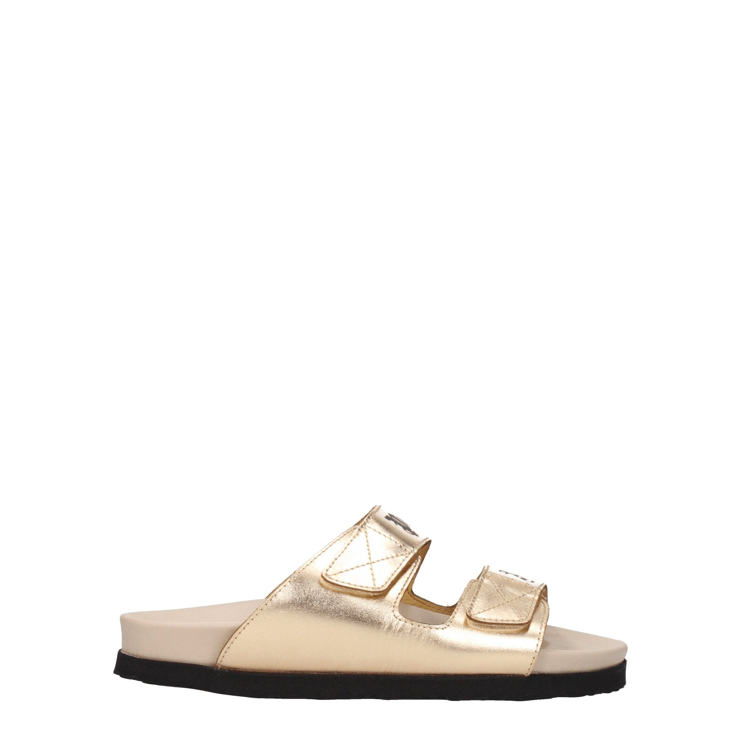 Sandales Palm Angels en cuir doré