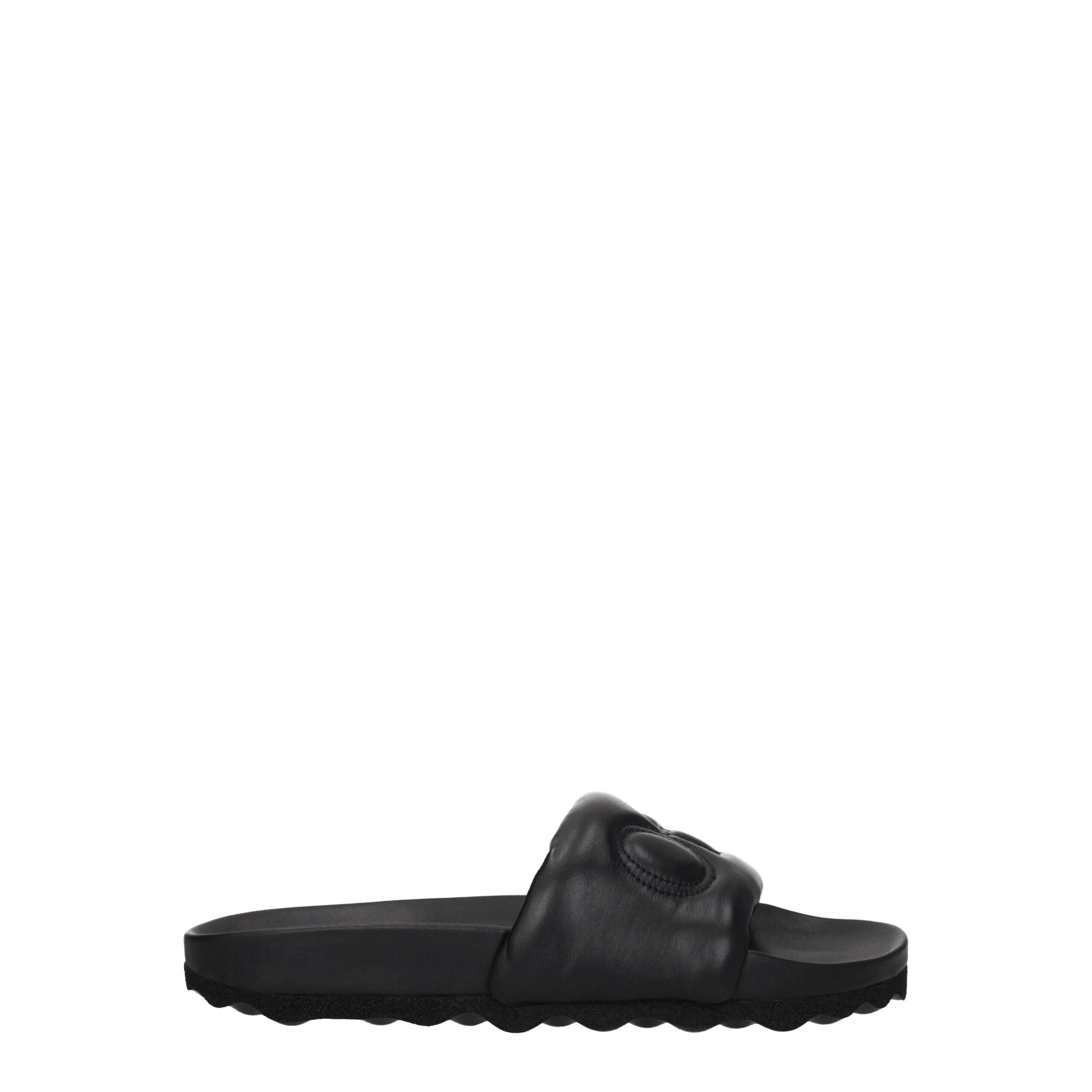 Sandales Off-White en cuir noires