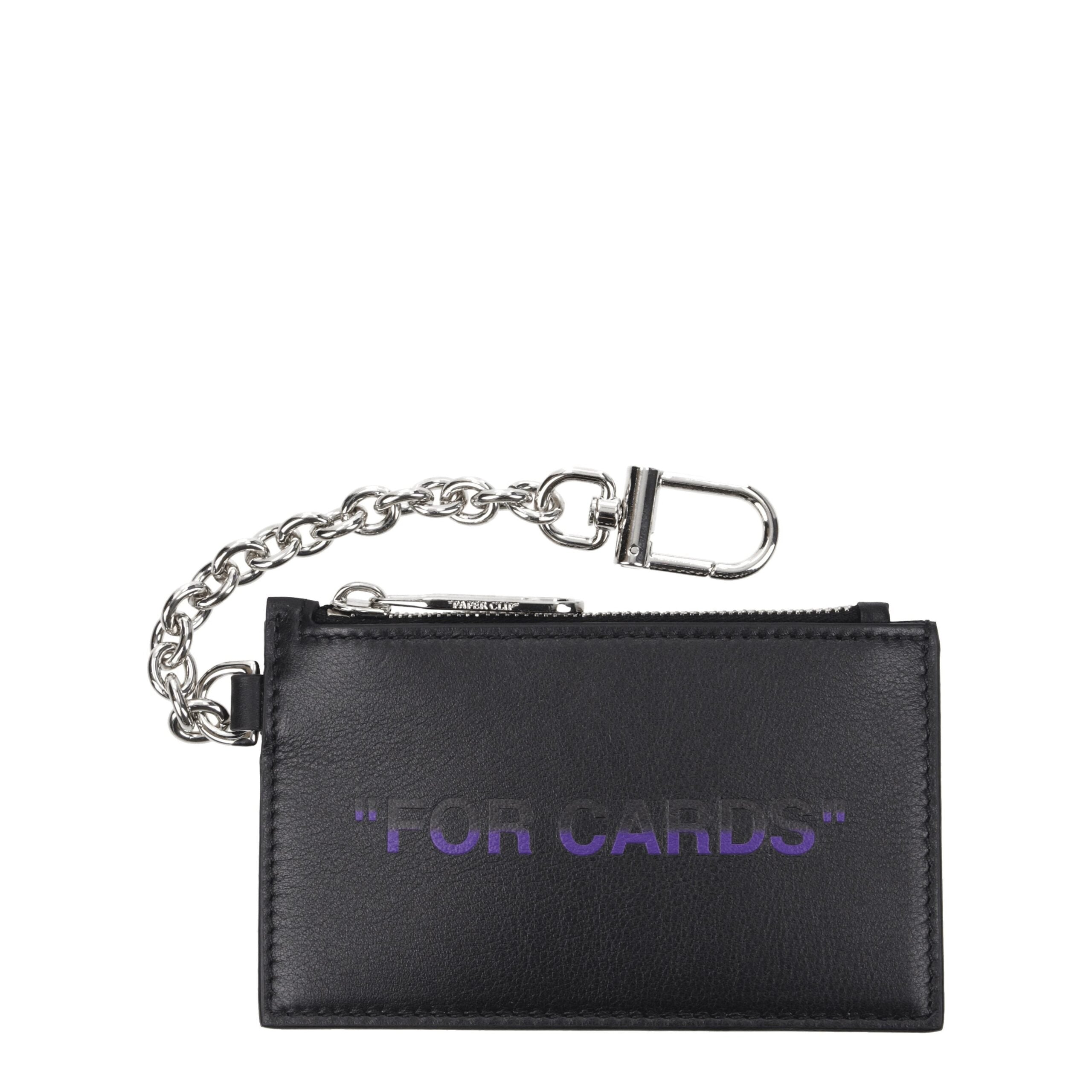 Porte-monnaie Off-White OMND046LEA noir