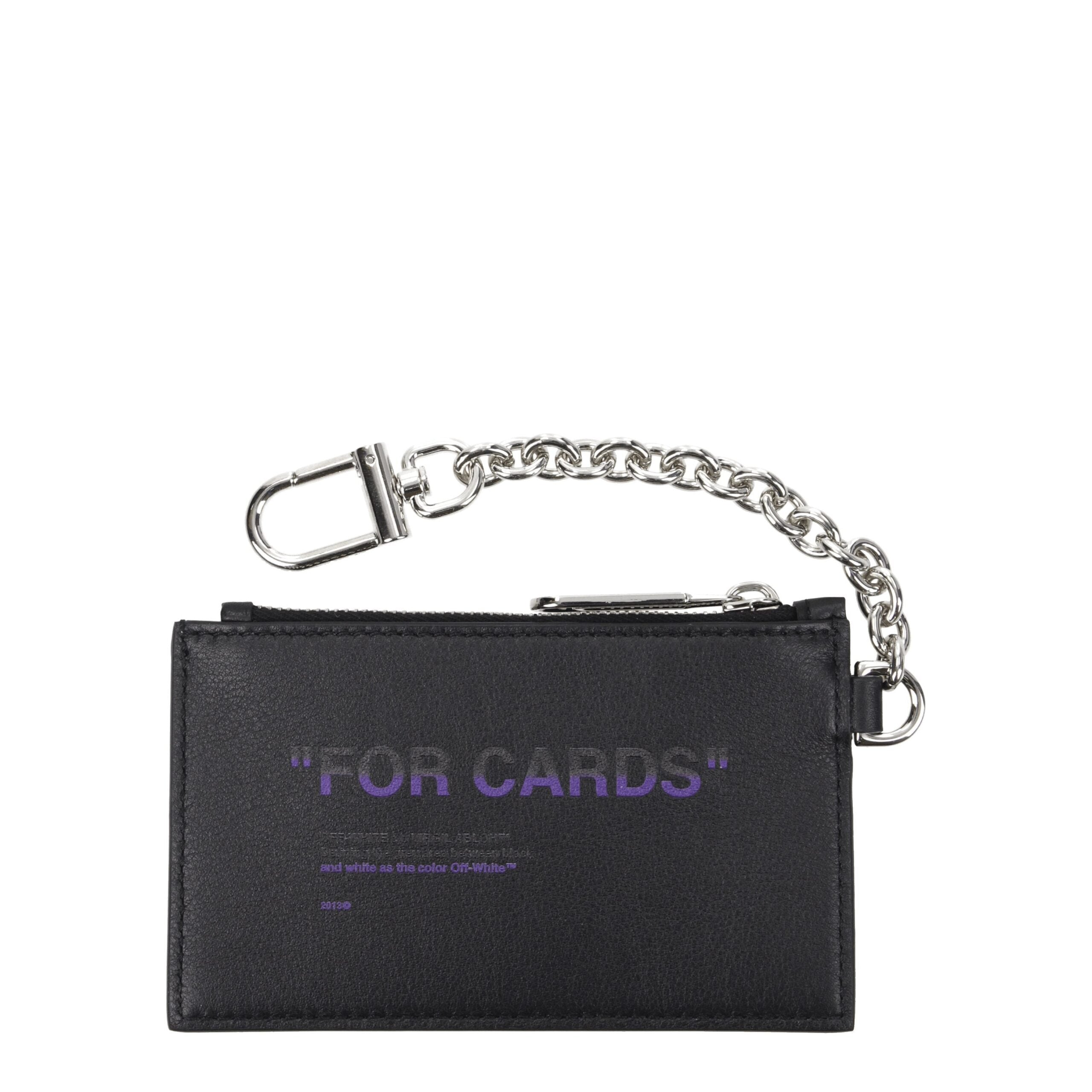 Porte-monnaie Off-White OMND046LEA noir