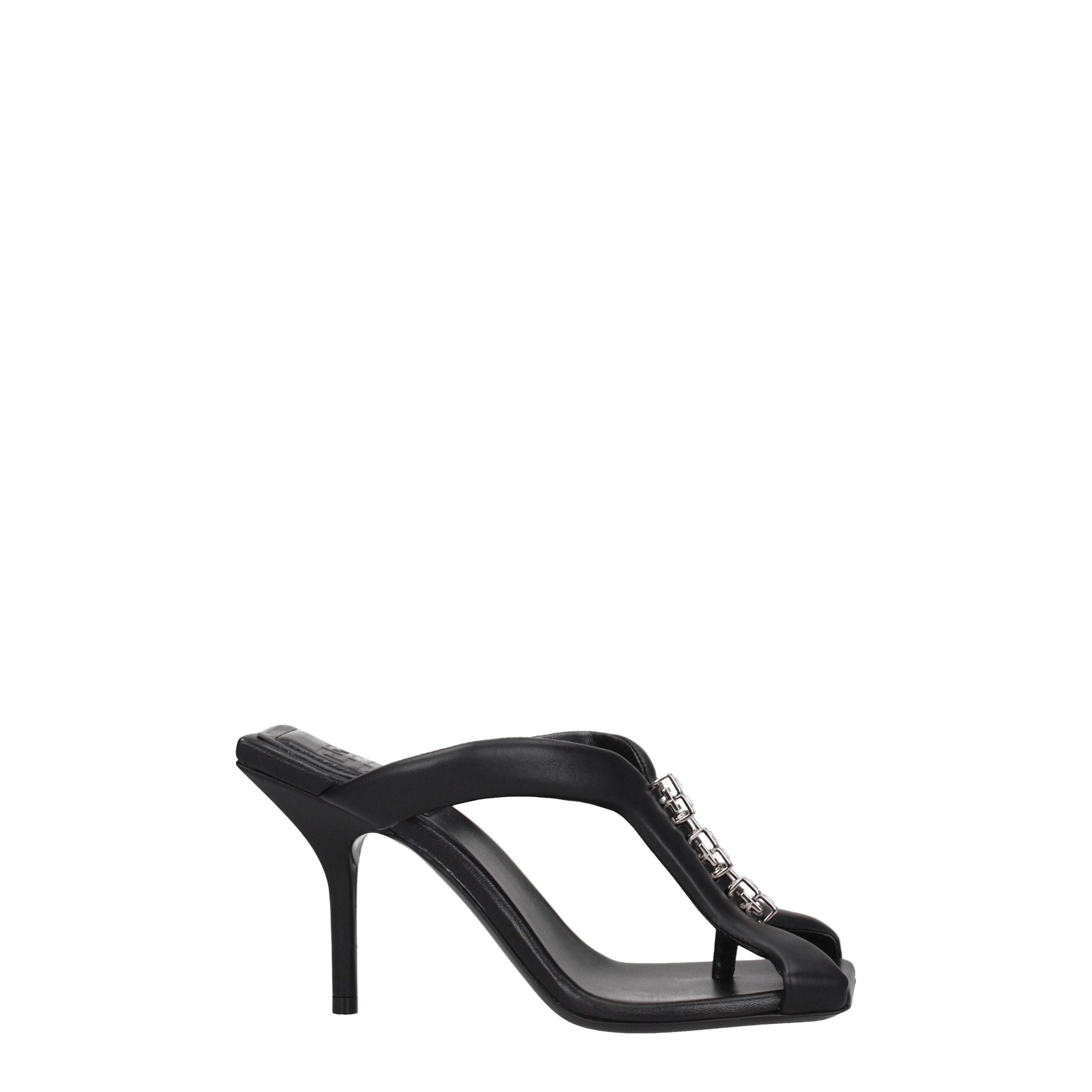 Sandales Givenchy avec logo noires