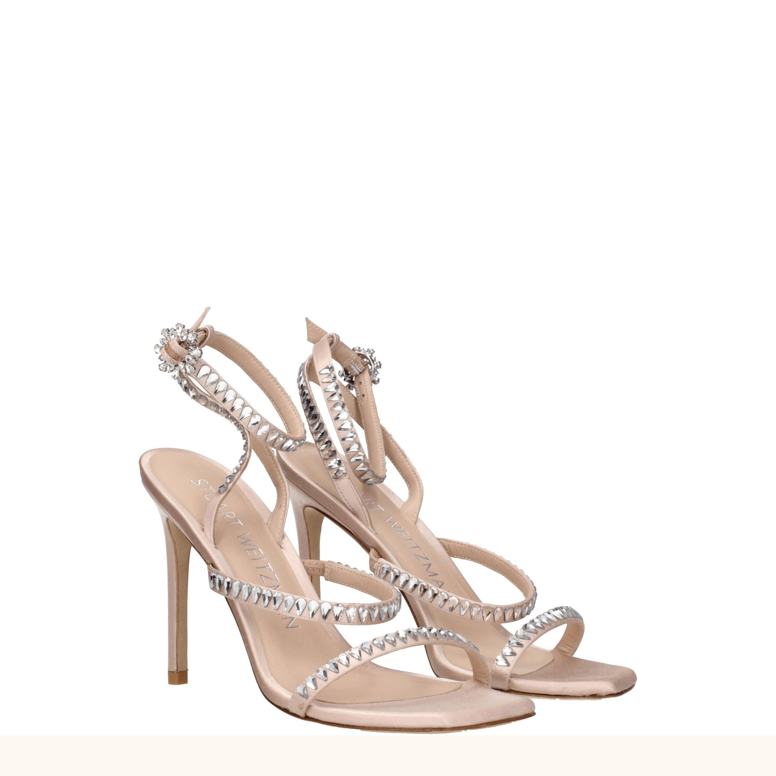 Sandales Stuart Weitzman ouvertes roses