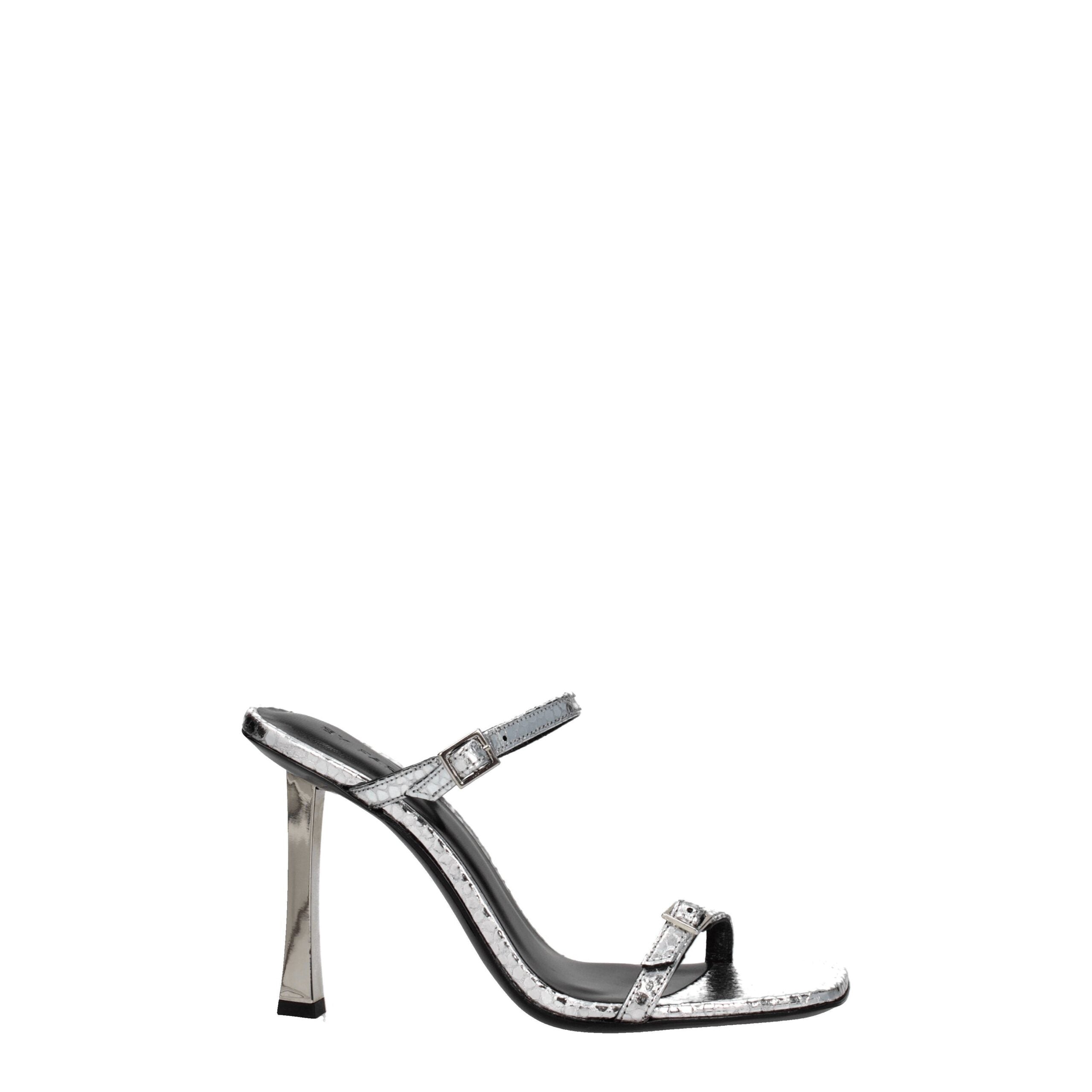 Sandales By Far en cuir grises