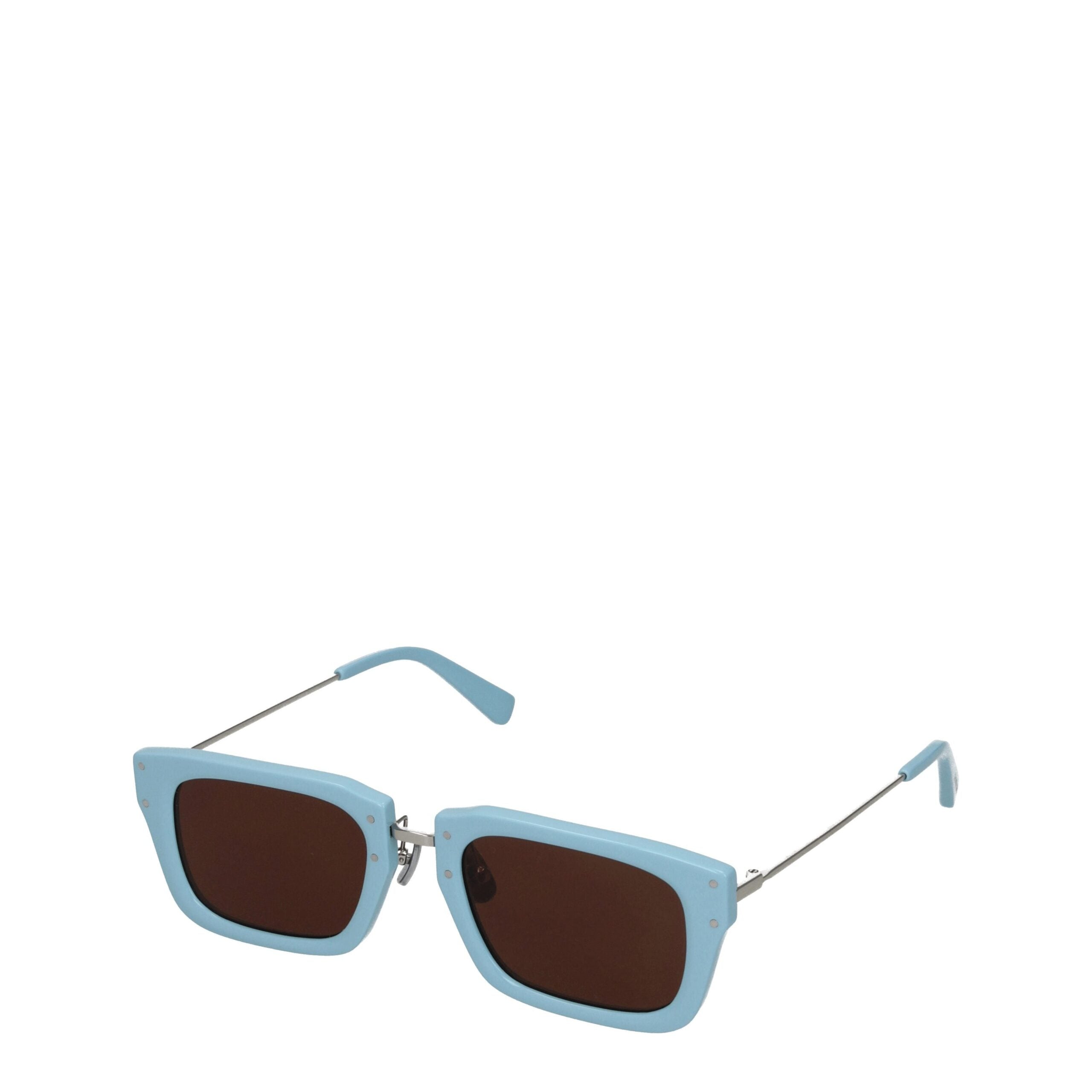 Lunettes Jacquemus carrées bleu ciel