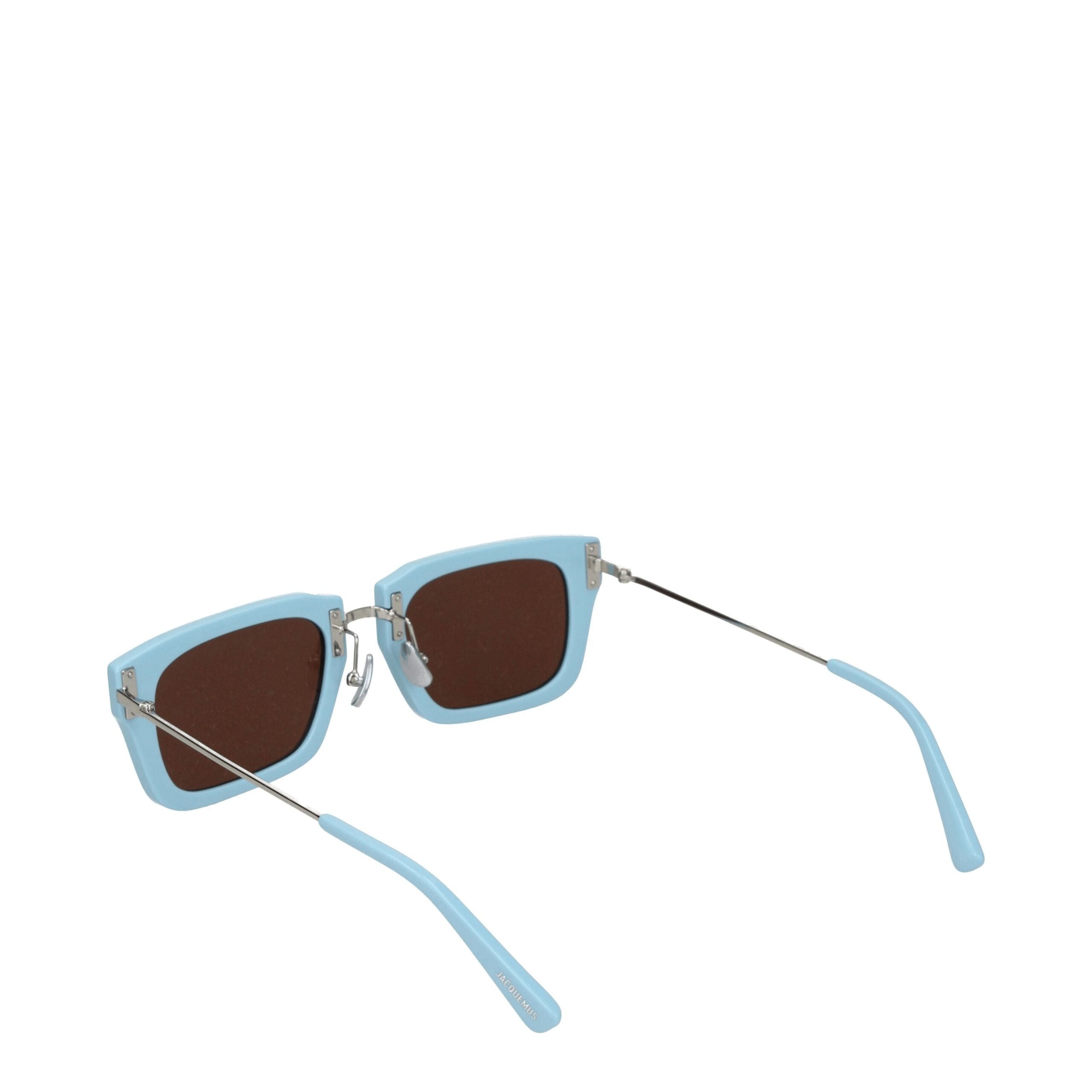 Lunettes Jacquemus carrées bleu ciel