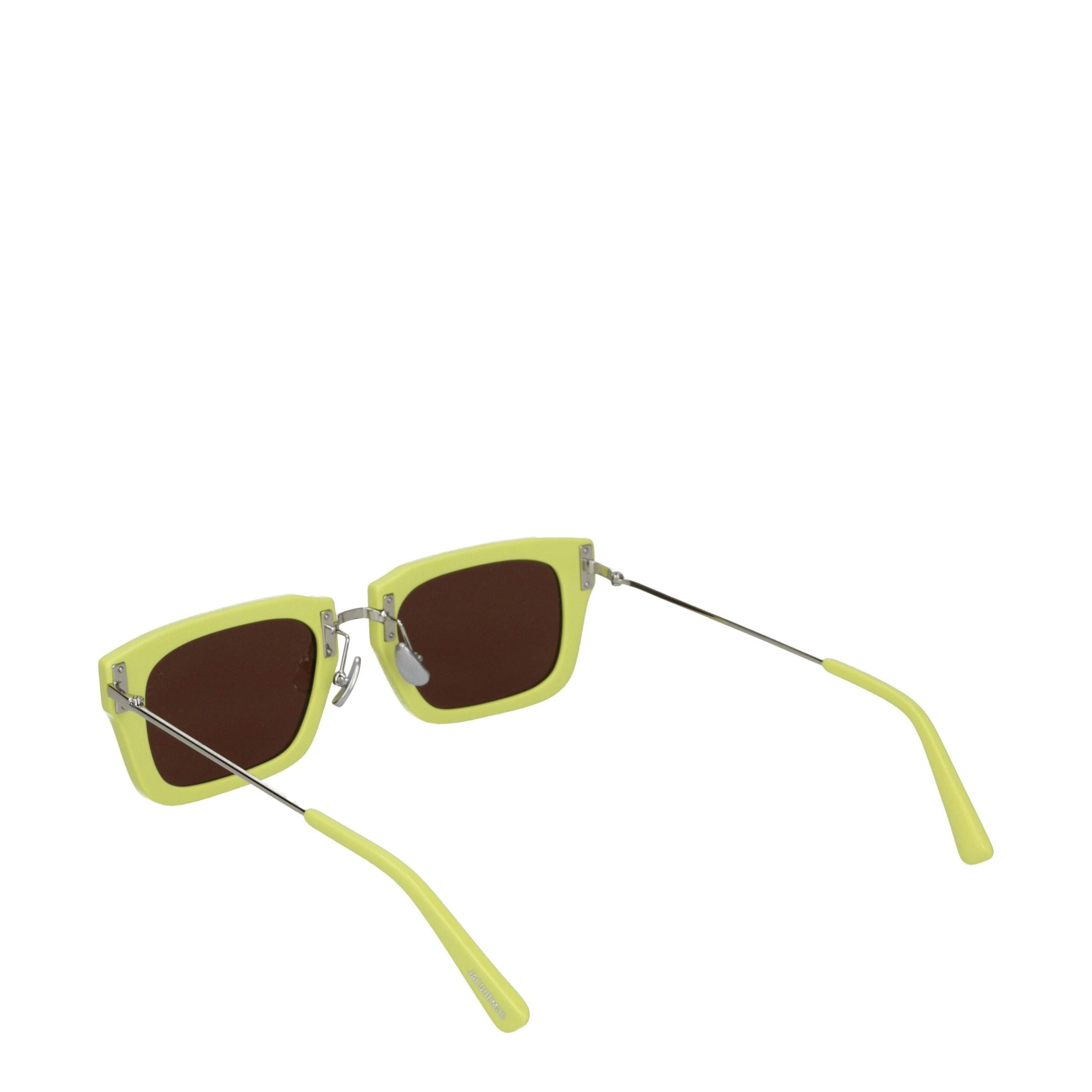 Lunettes Jacquemus carrées jaunes