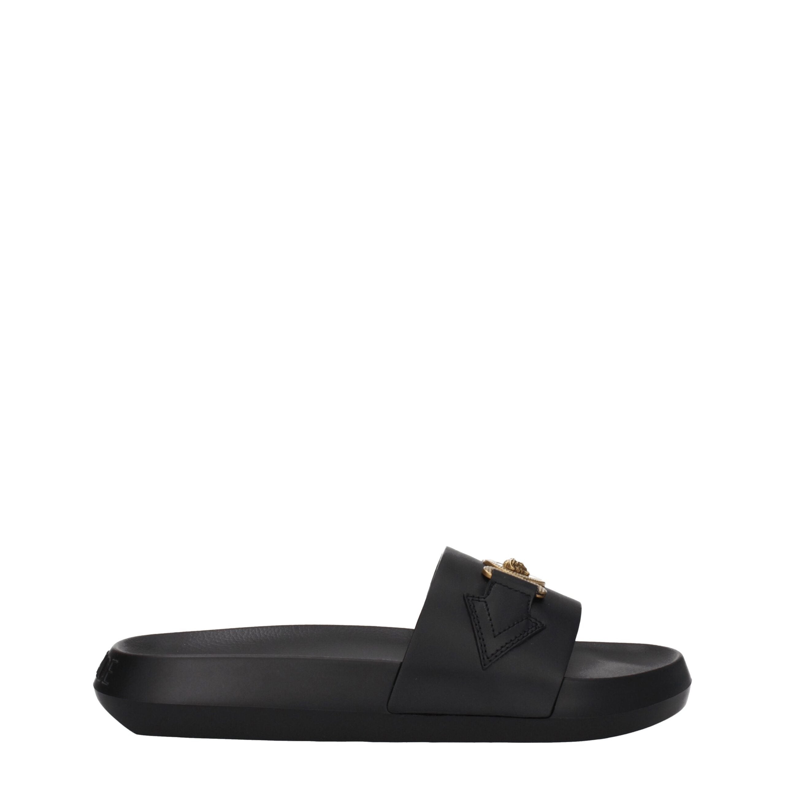 Sandales Versace ouvertes noires