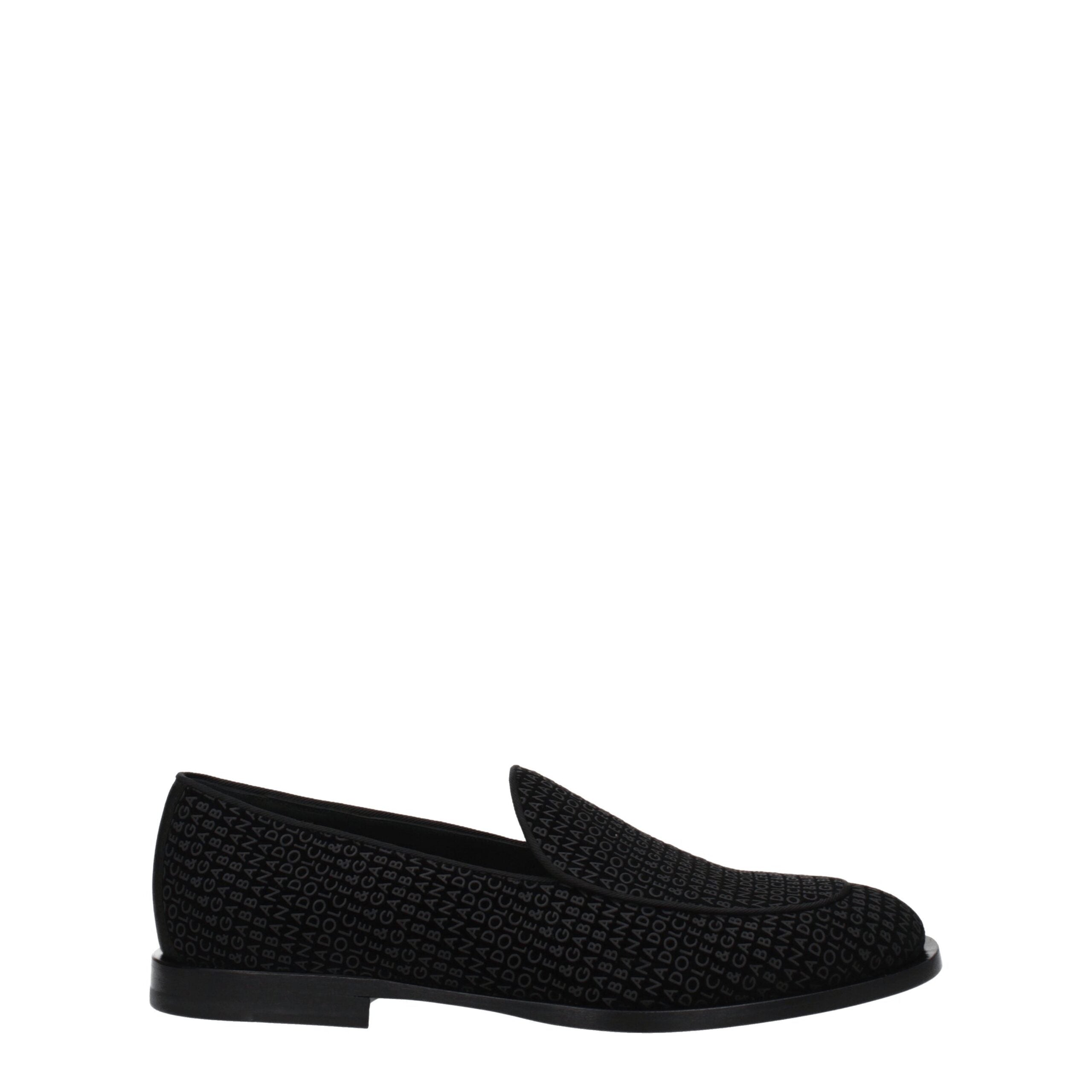 Mocassins Dolce&Gabbana en velours noirs