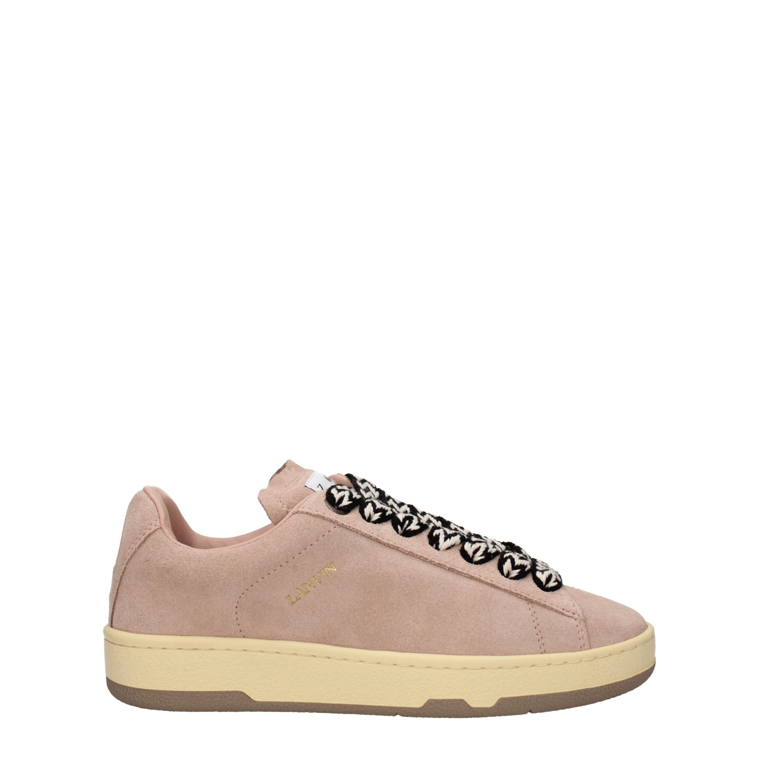 Baskets Lanvin suédoises roses