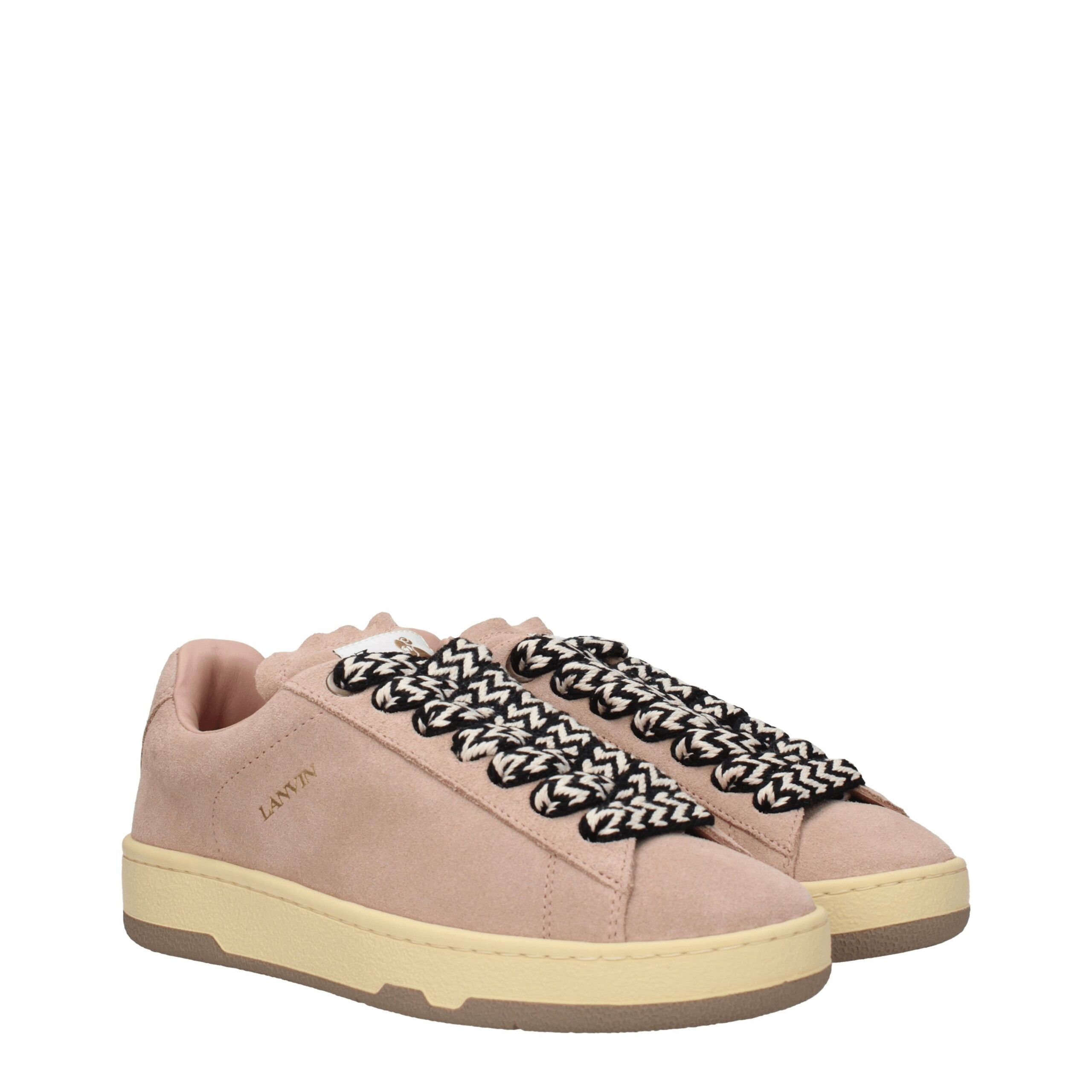 Baskets Lanvin suédoises roses