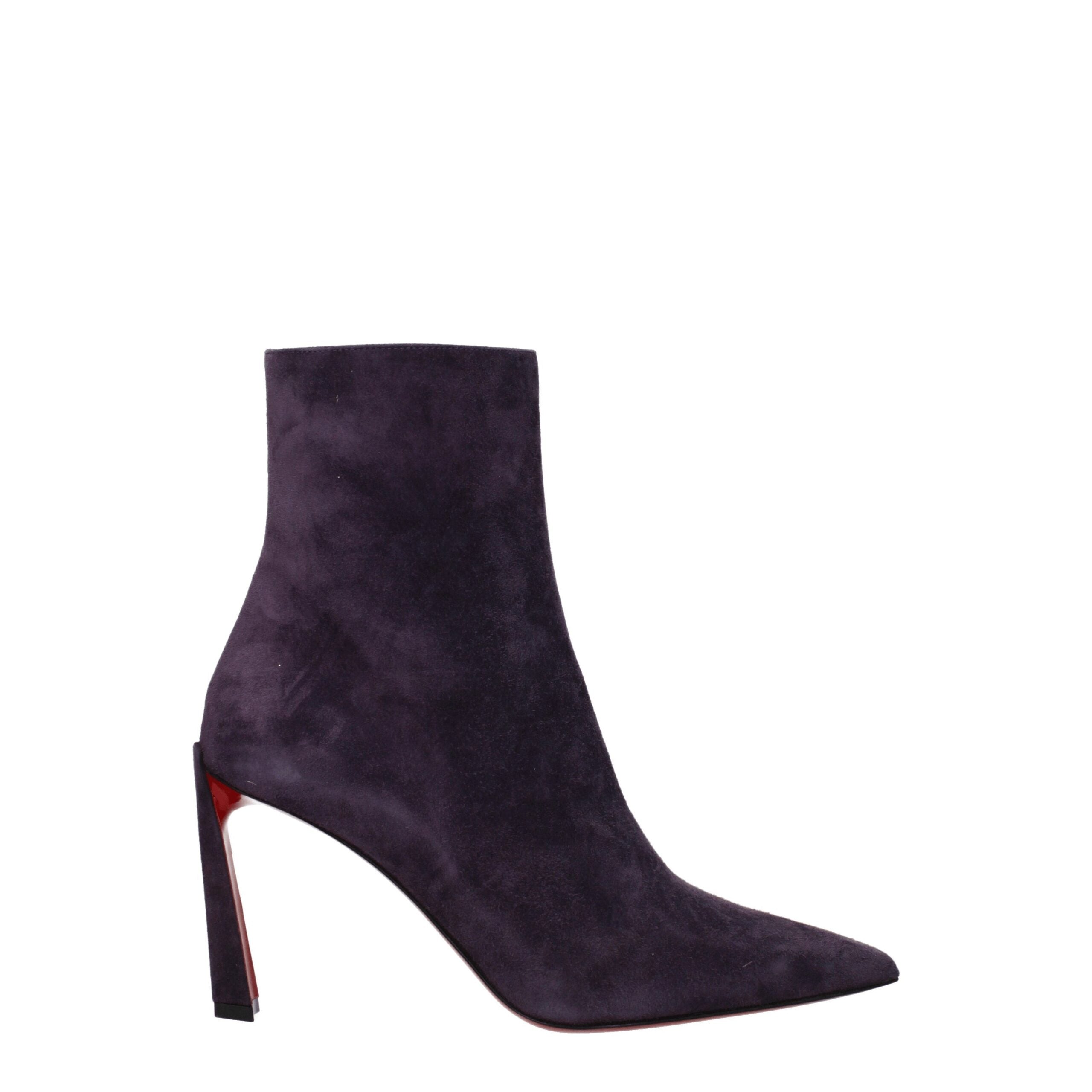 Bottines Louboutin violettes