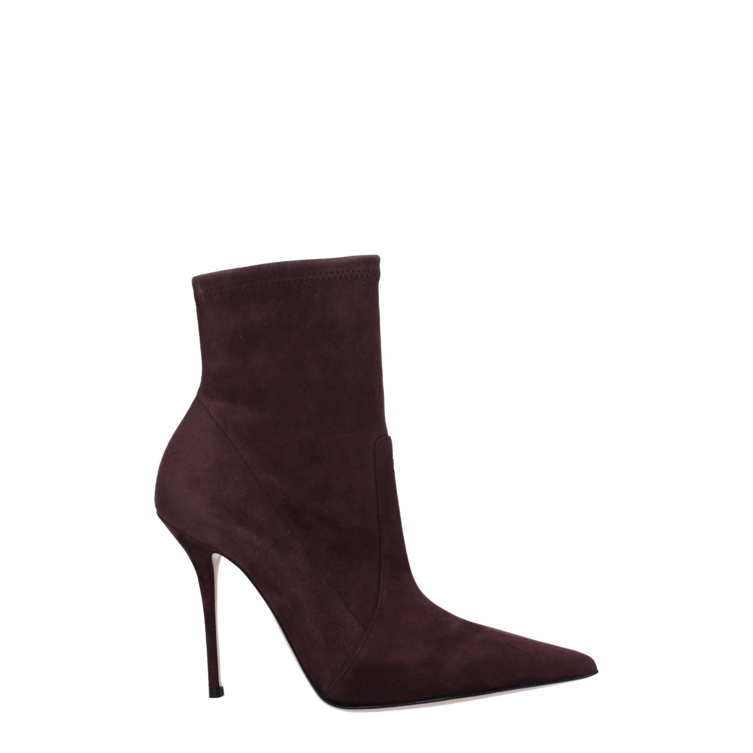 Bottines Casadei pointues marron
