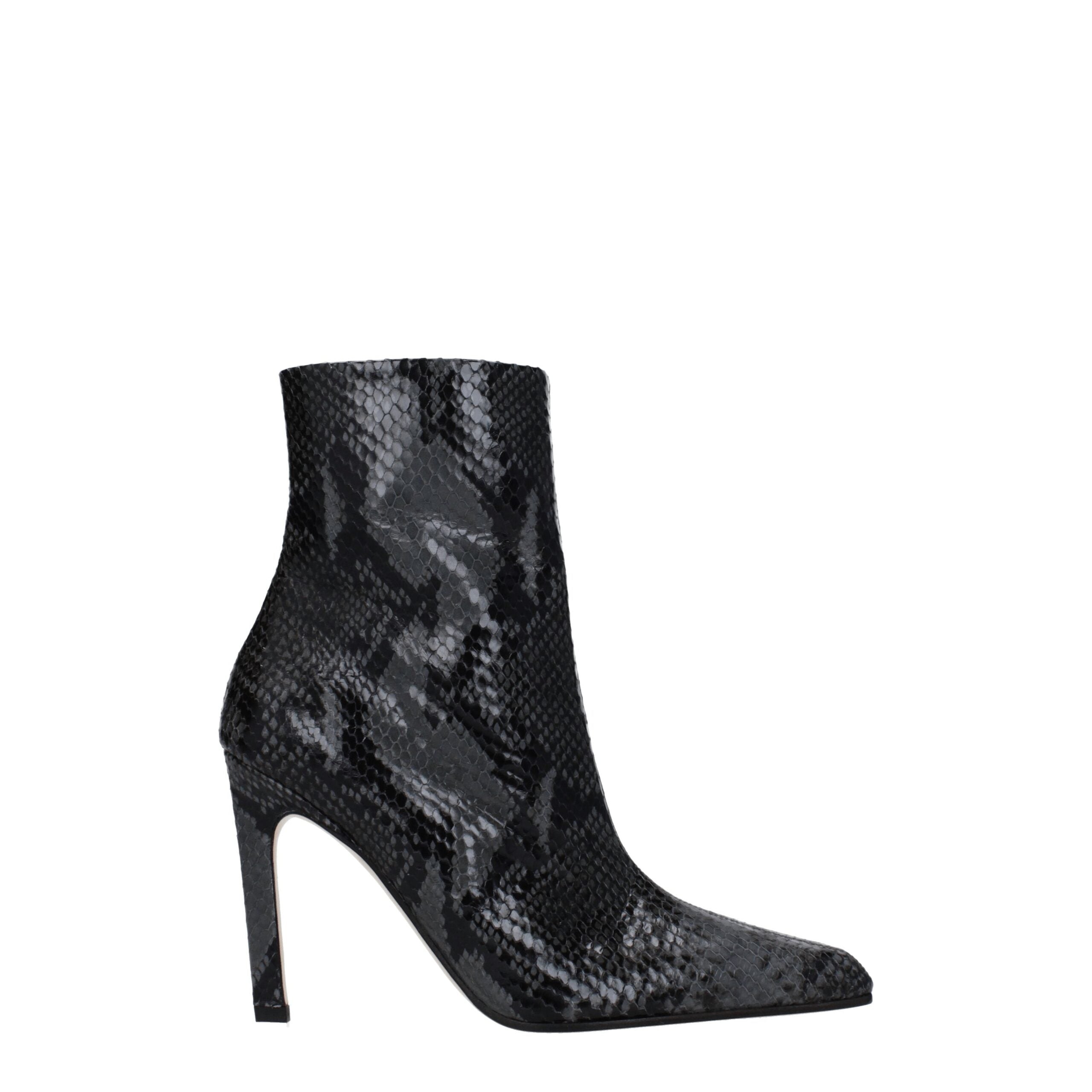 Bottines Paris Texas en cuir gris