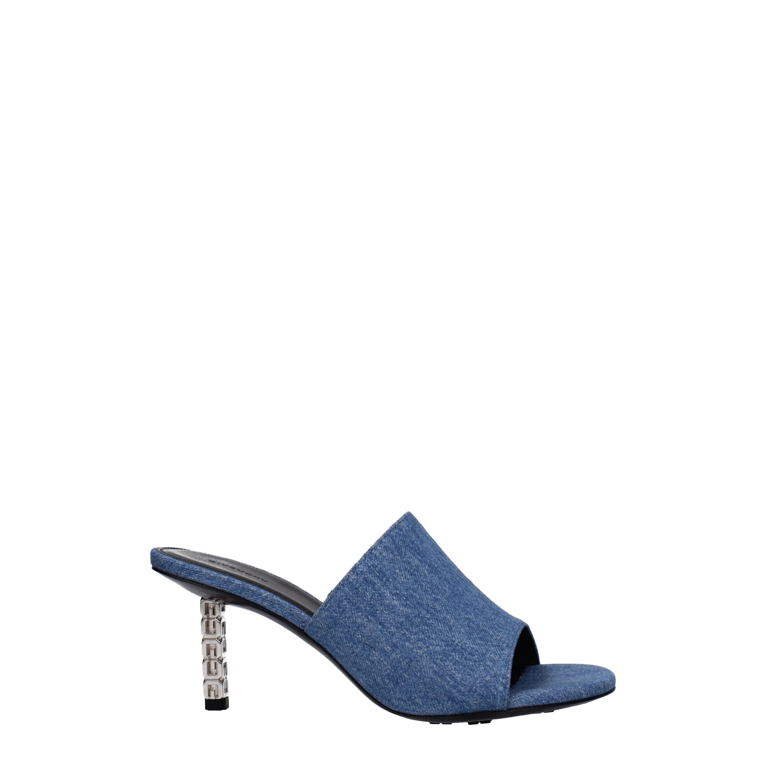 Sandales Givenchy en denim bleues