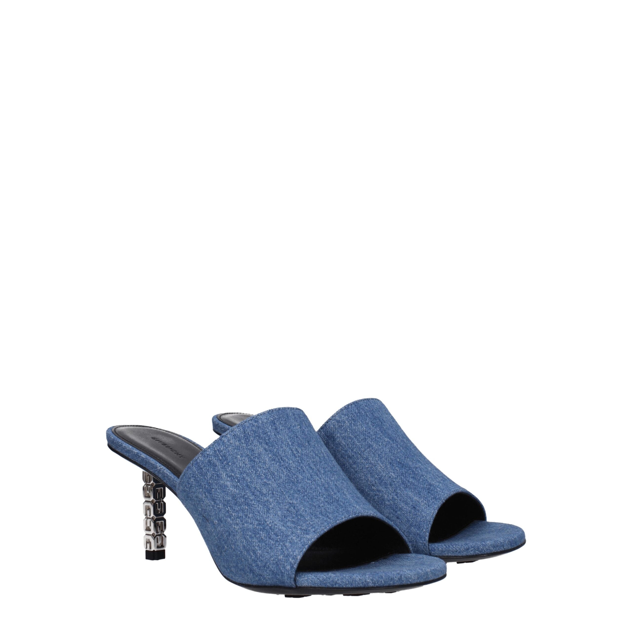 Sandales Givenchy en denim bleues