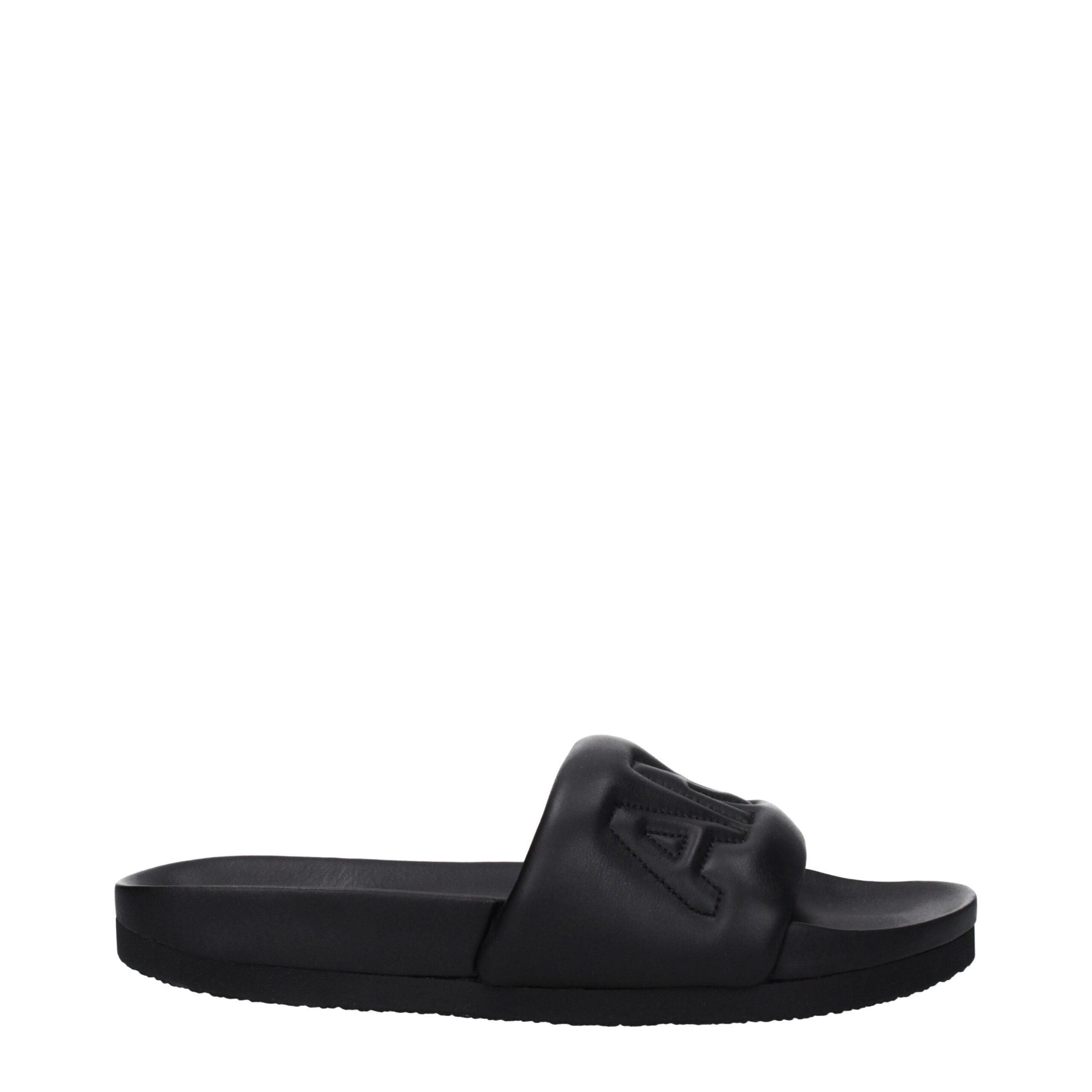 Sandales Ambush cuir noir