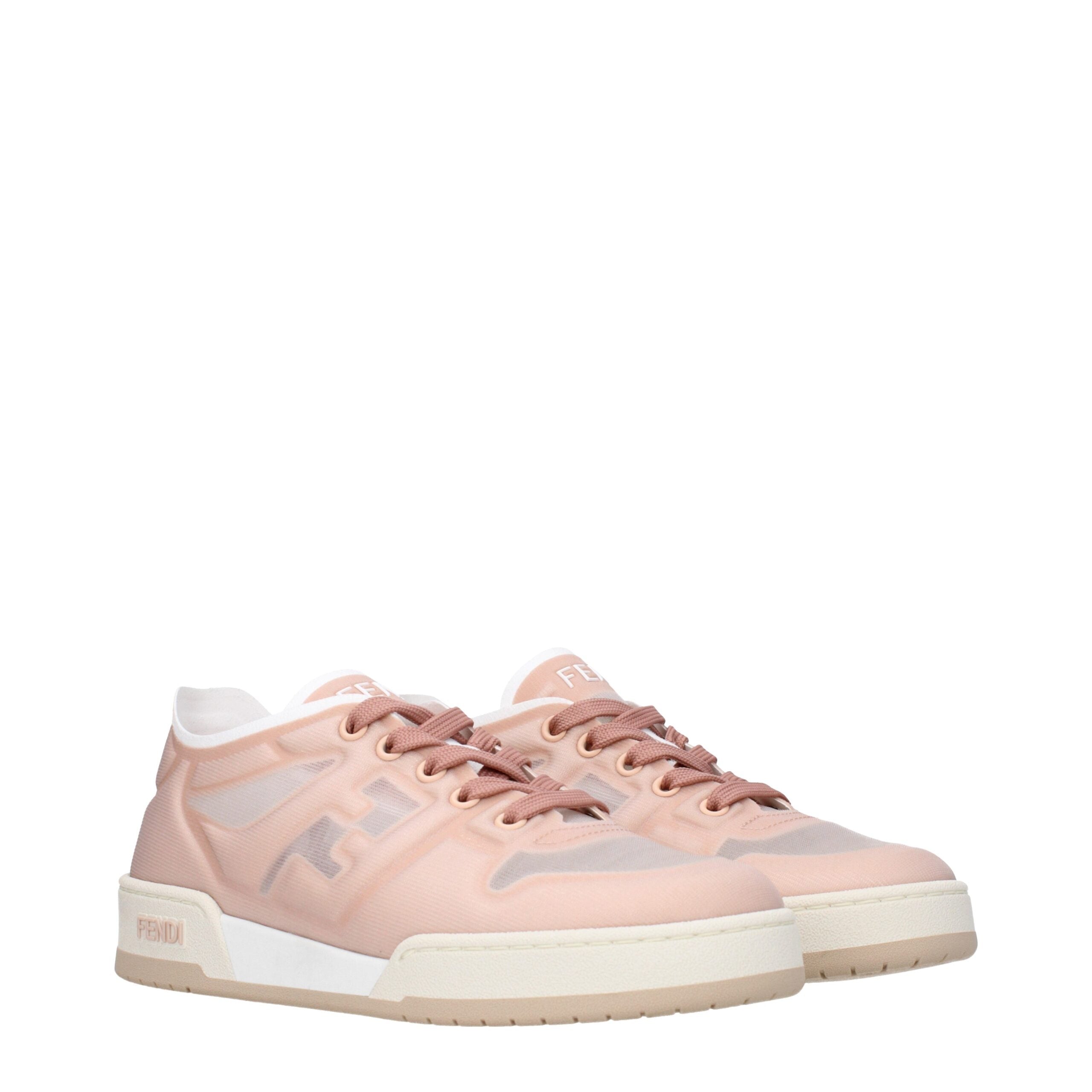 Baskets Fendi en rose