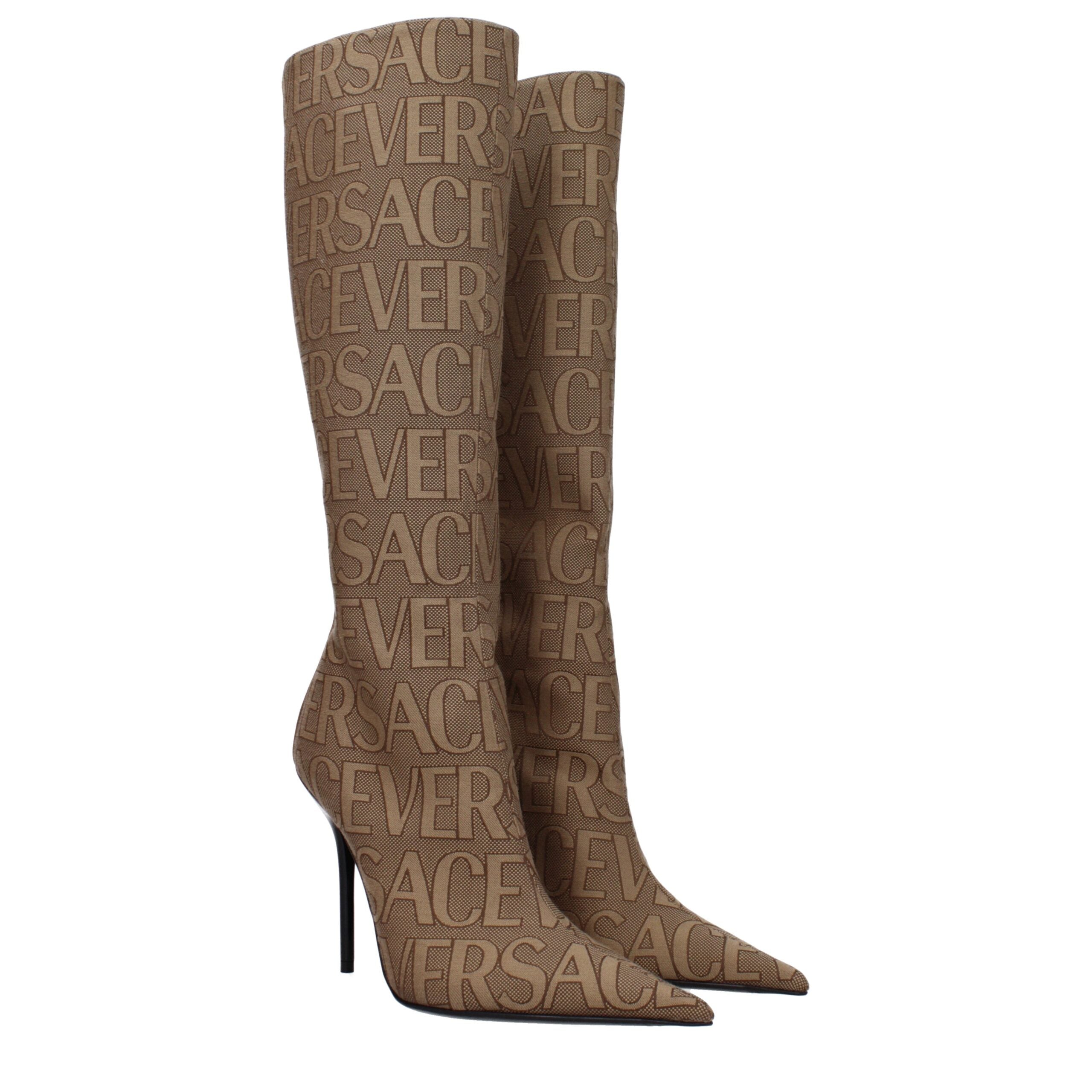 Bottines Versace beiges
