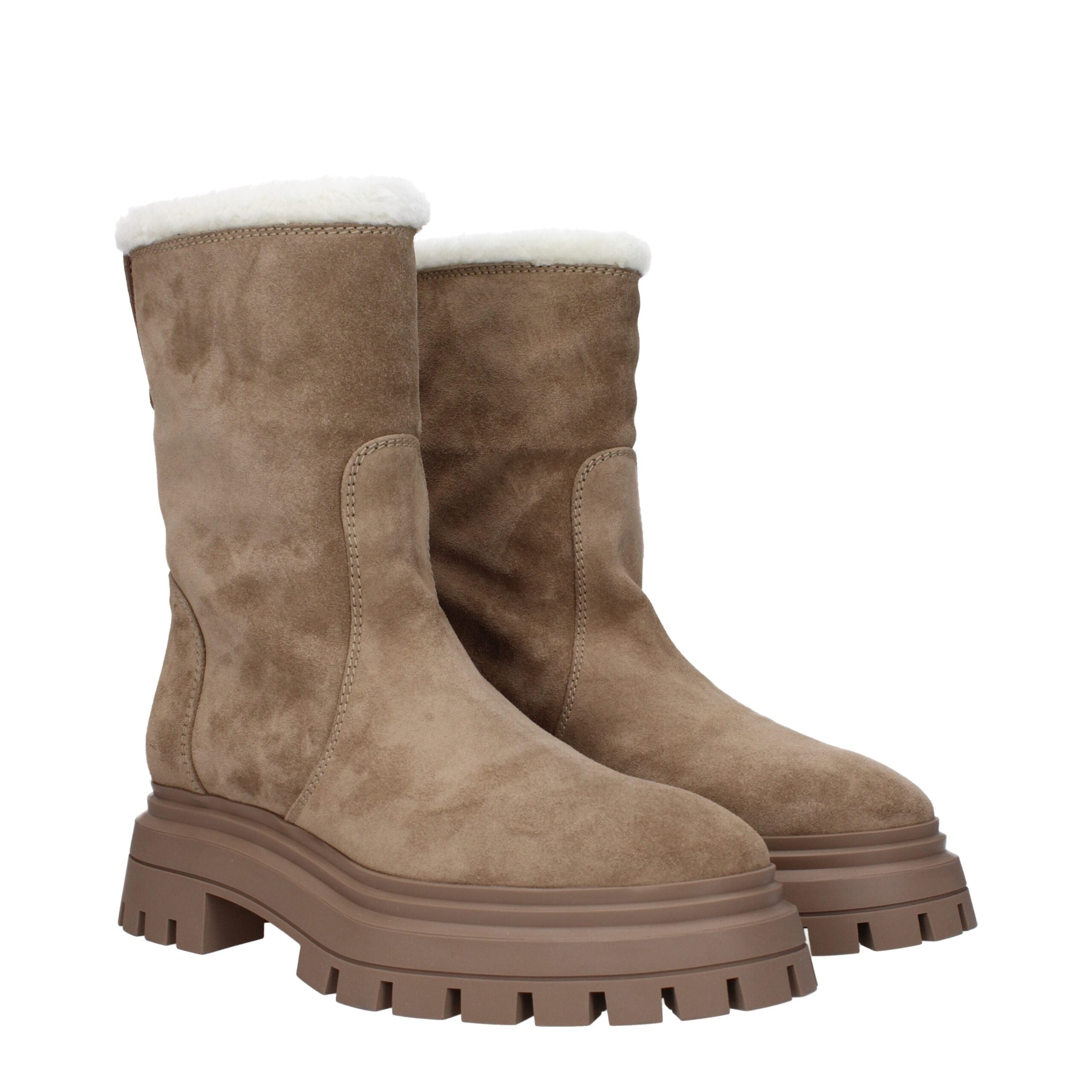 Bottines Stuart Weitzman beiges