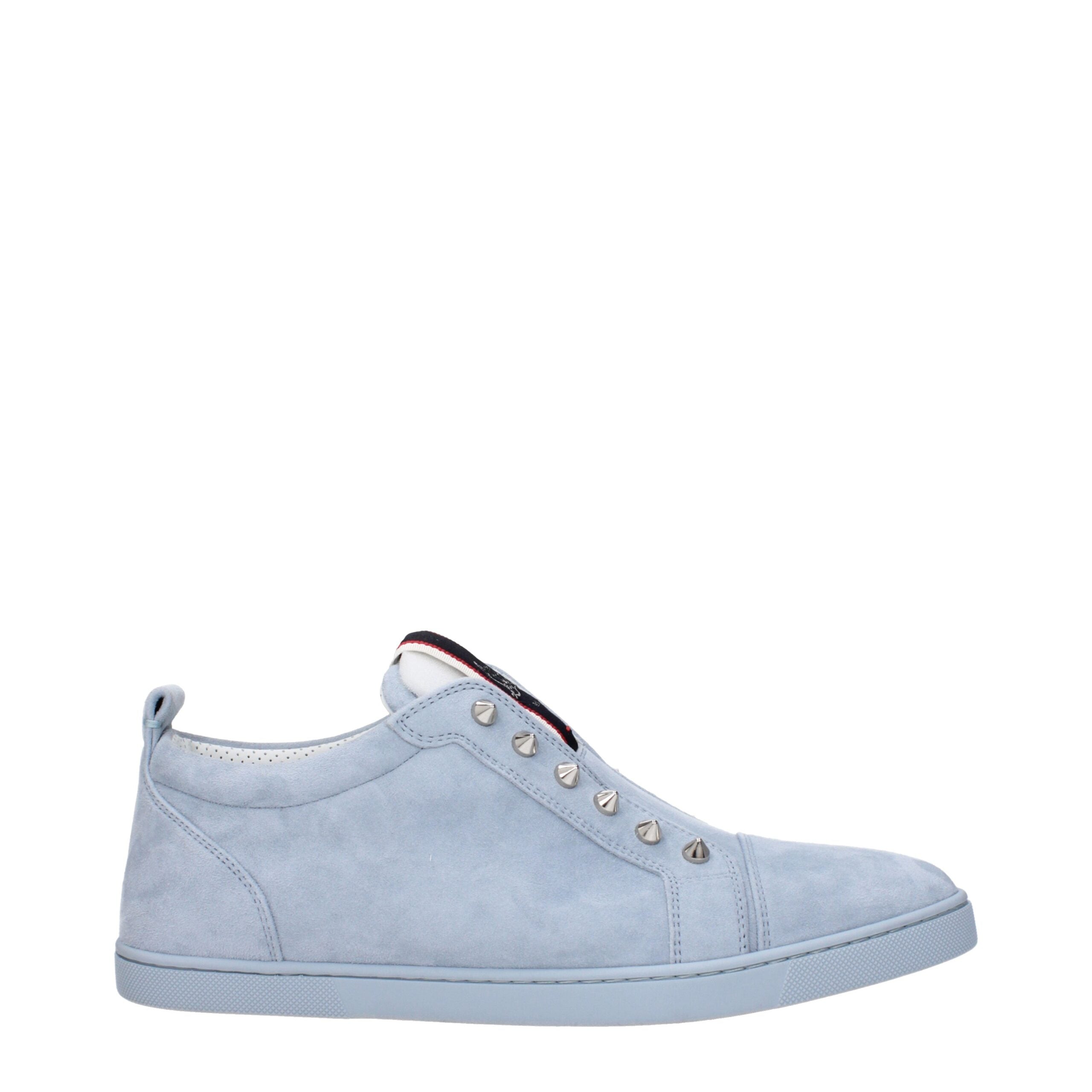 Mocassins Louboutin en cuir bleus