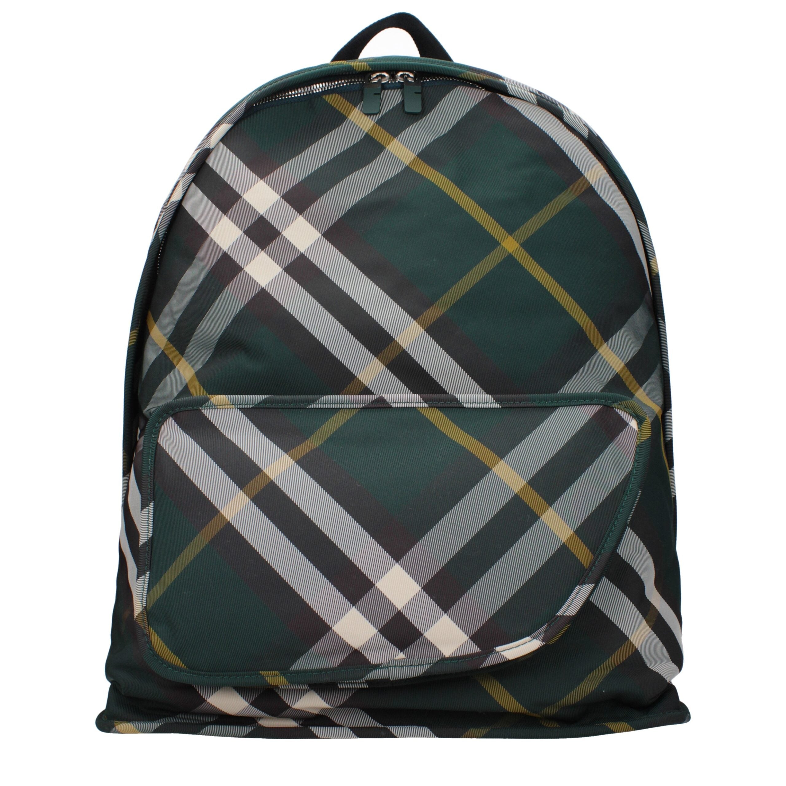 Sac à dos Burberry vert à carreaux