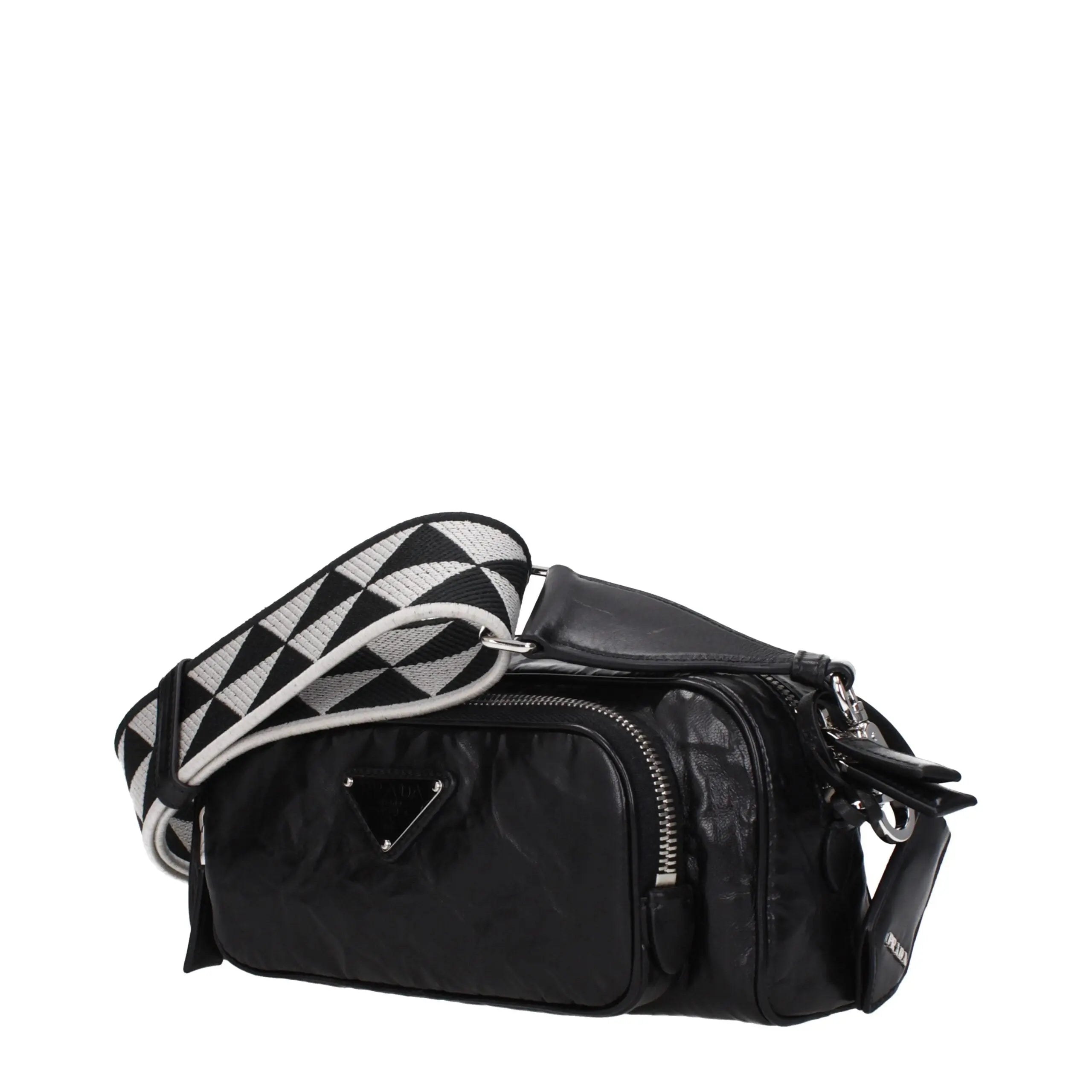 Sac bandoulière Prada 1BH198UVL4 noir Prada