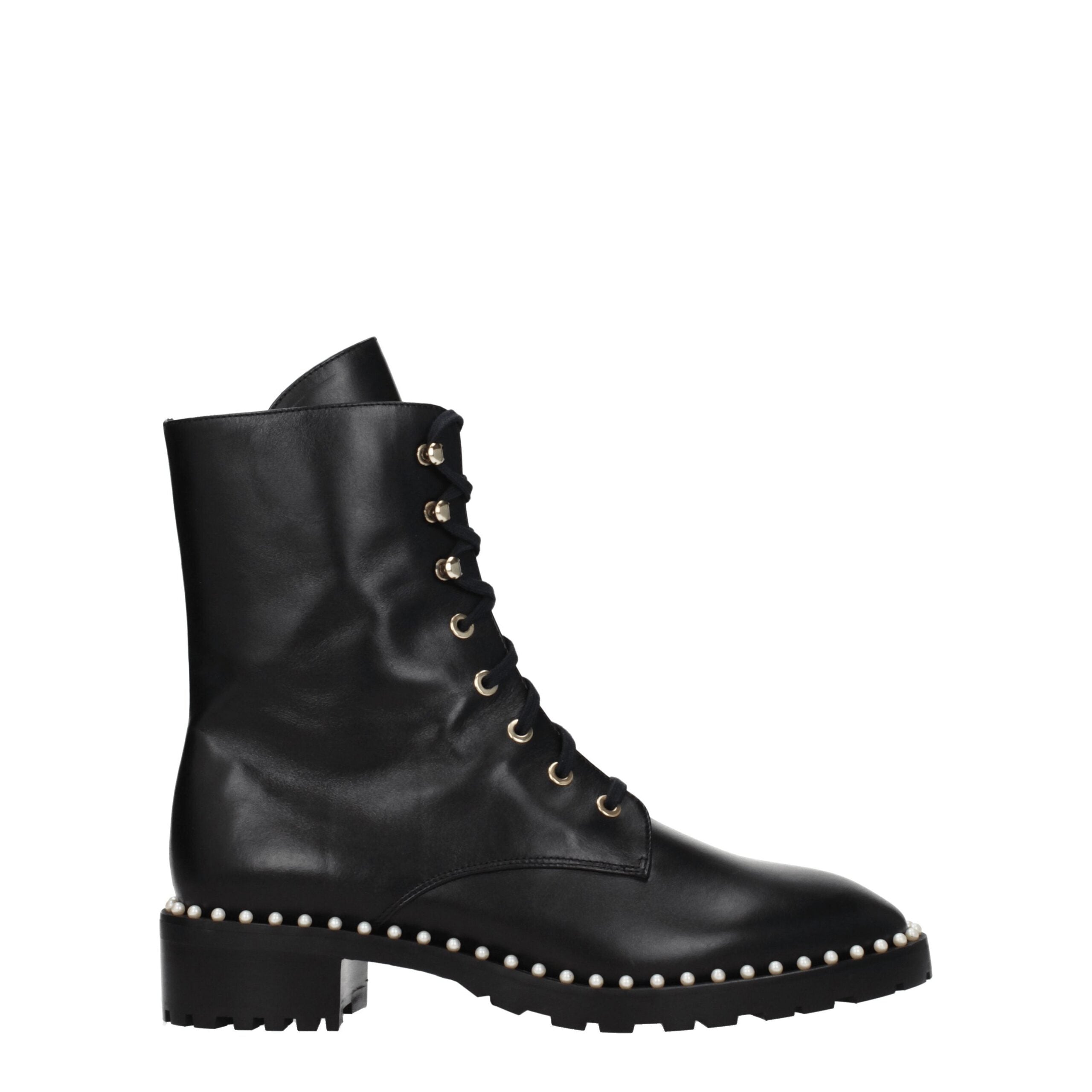 Bottines Stuart Weitzman en cuir noires