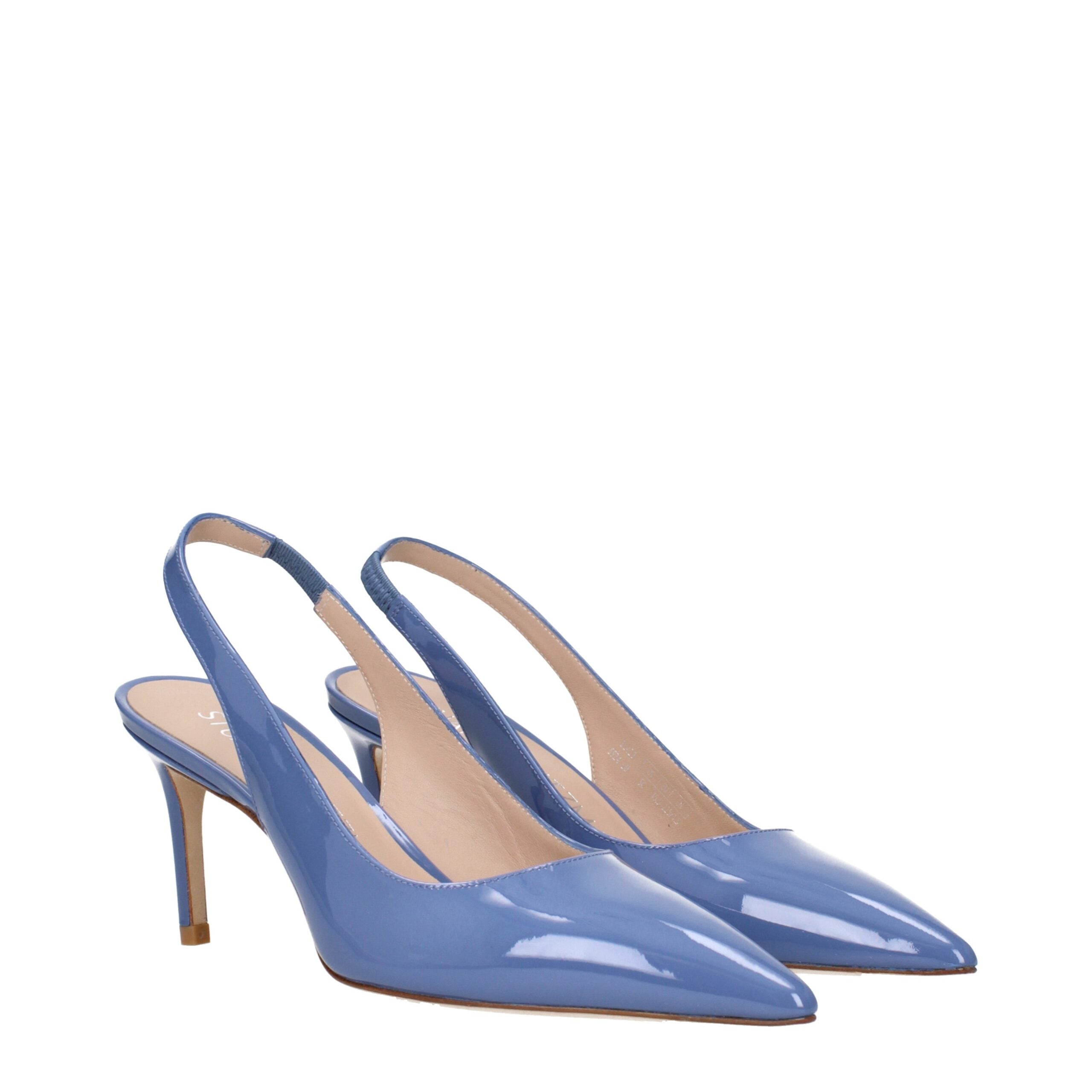 Sandales Stuart Weitzman bleues en cuir