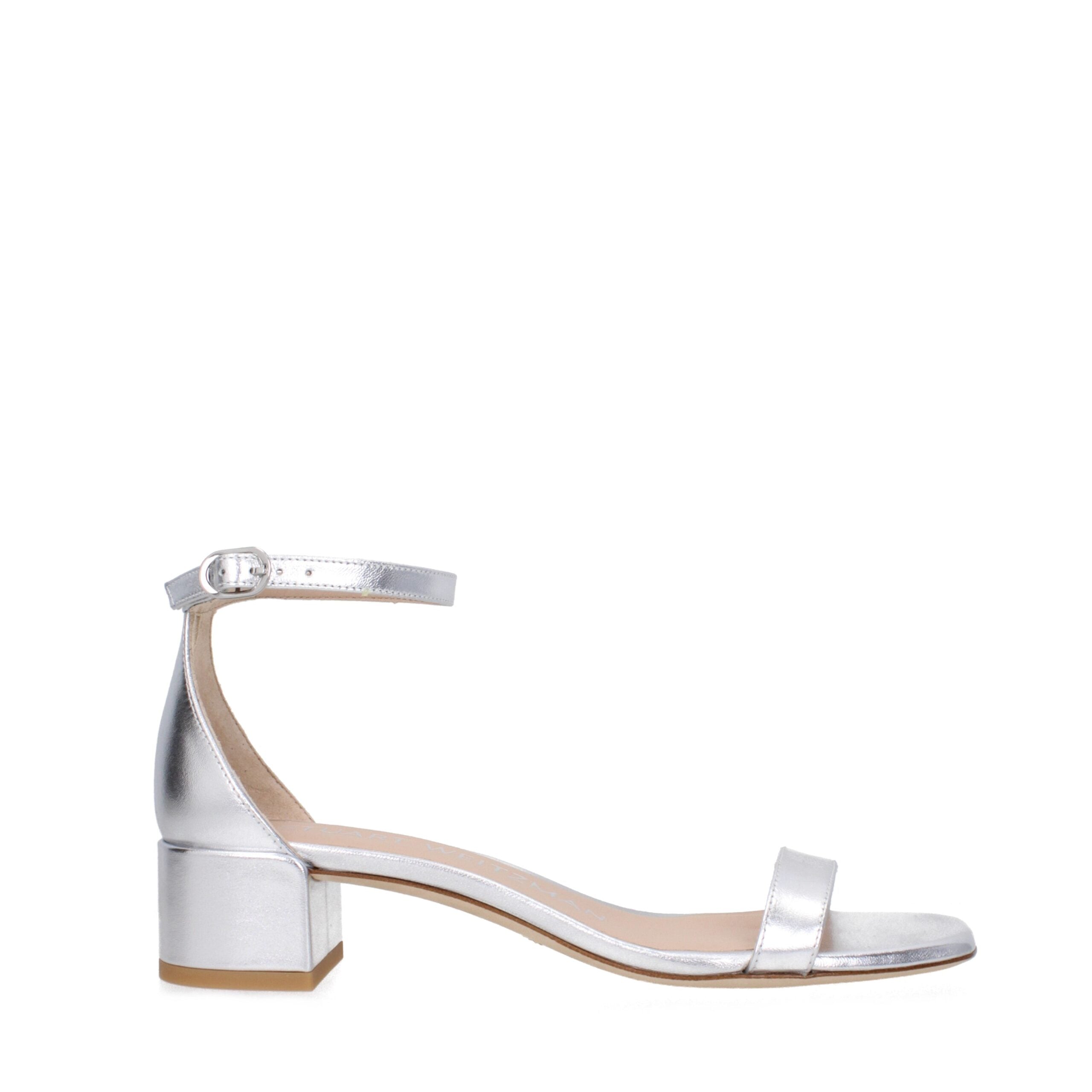 Sandales Stuart Weitzman NUDISTCURVE argentées