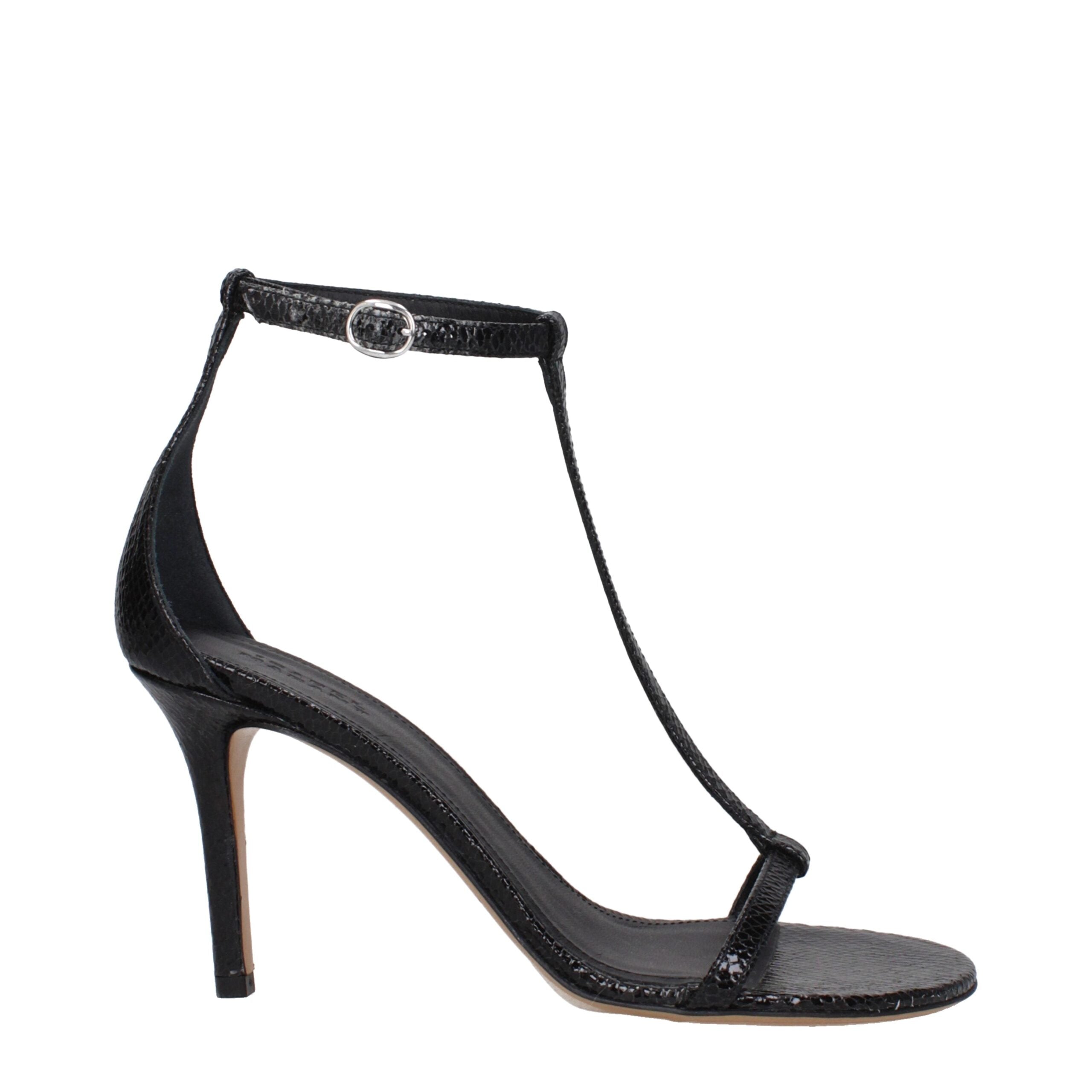 Sandales Isabel Marant Python noires