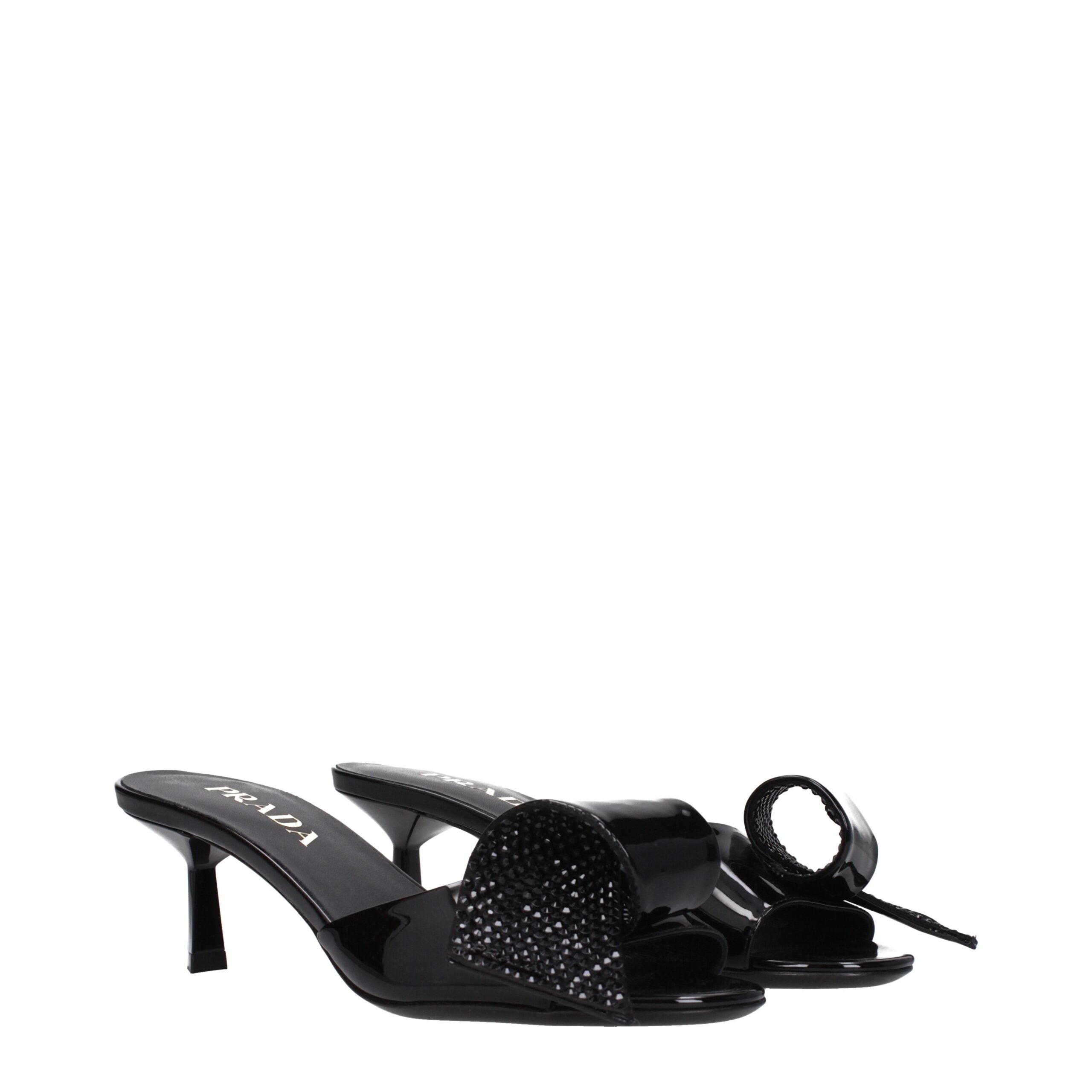 Sandales Prada ouvertes noires