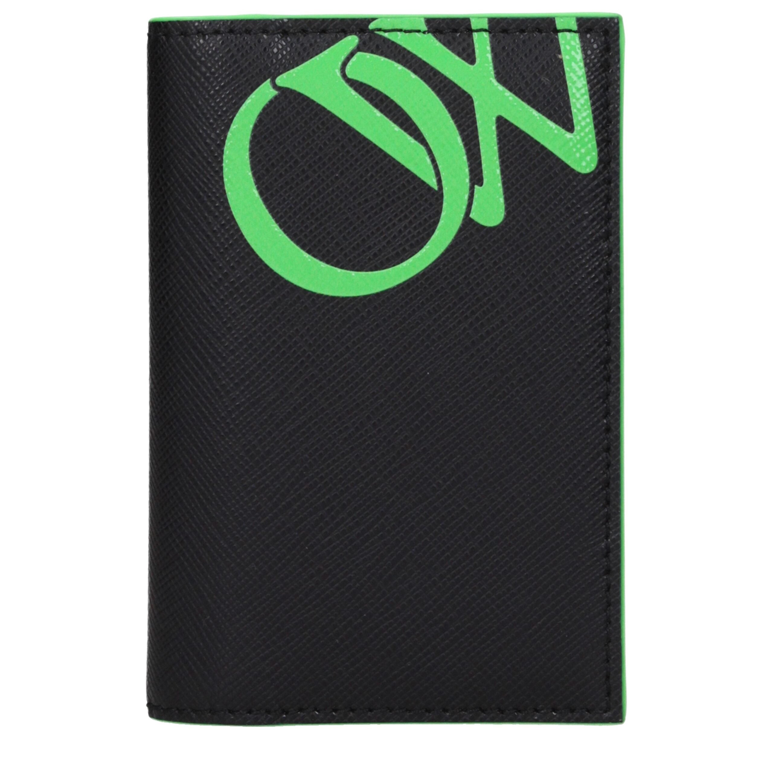 Porte-cartes Off-White noir fluo