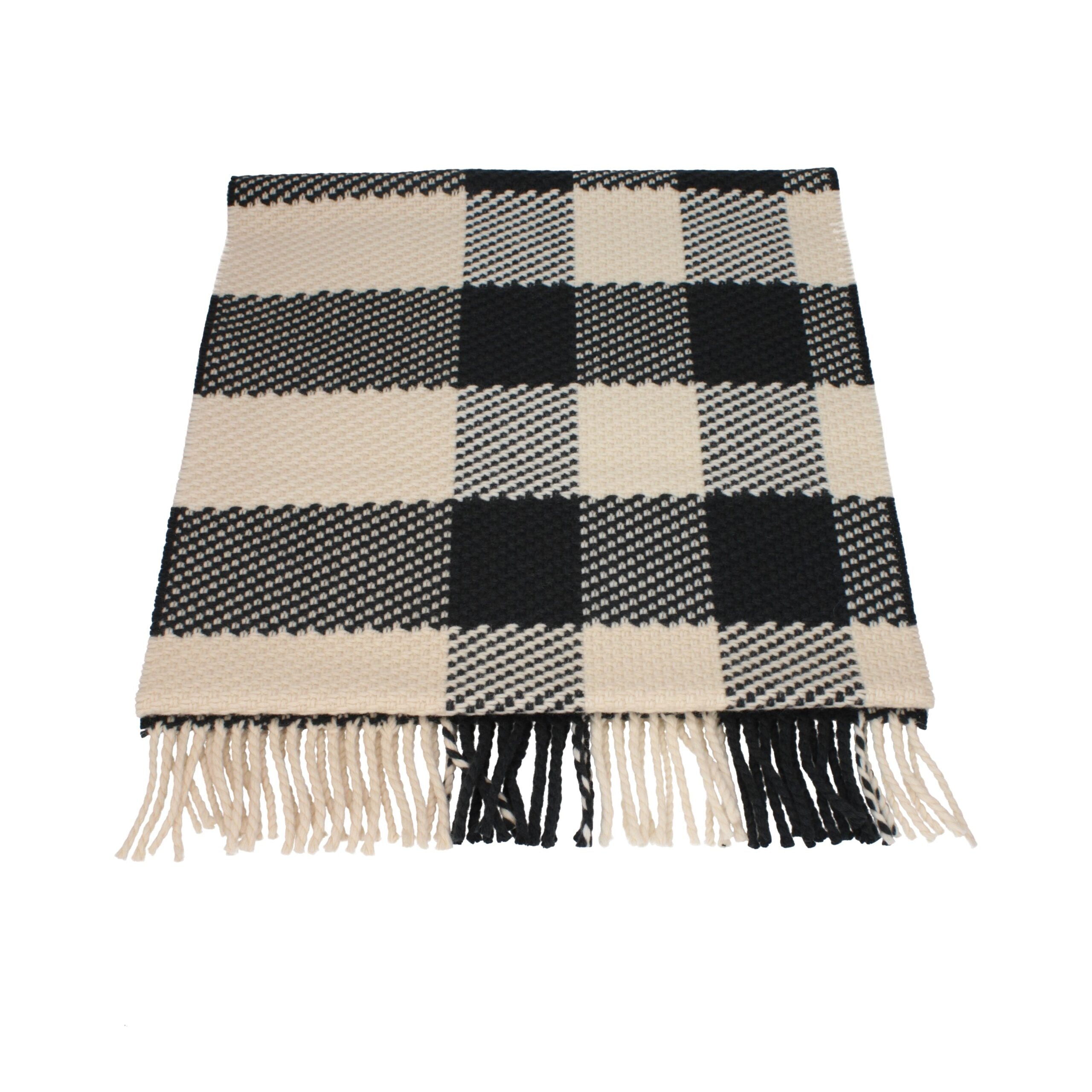 Écharpe Burberry à franges beige