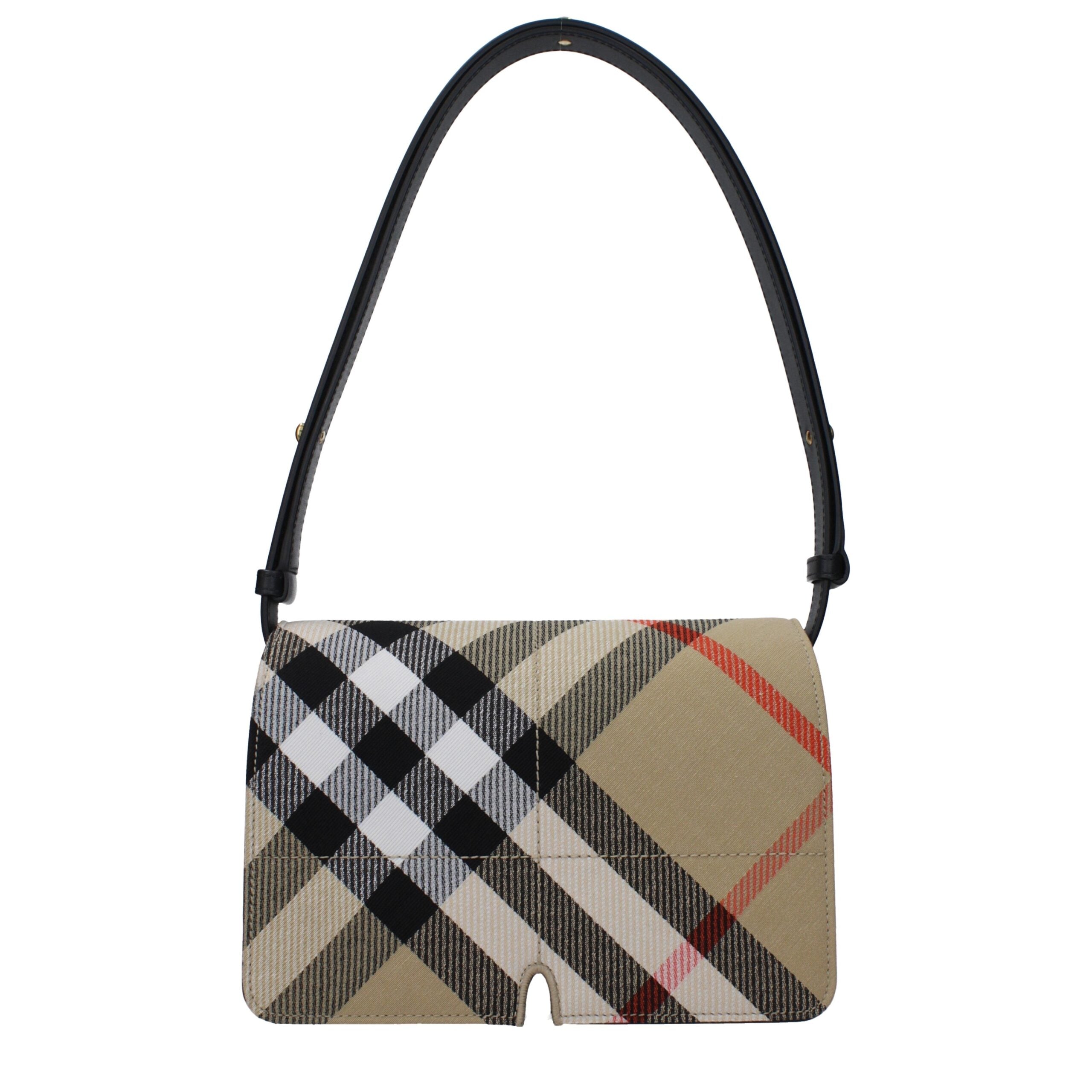 Sac à épaule Burberry beige à carreaux